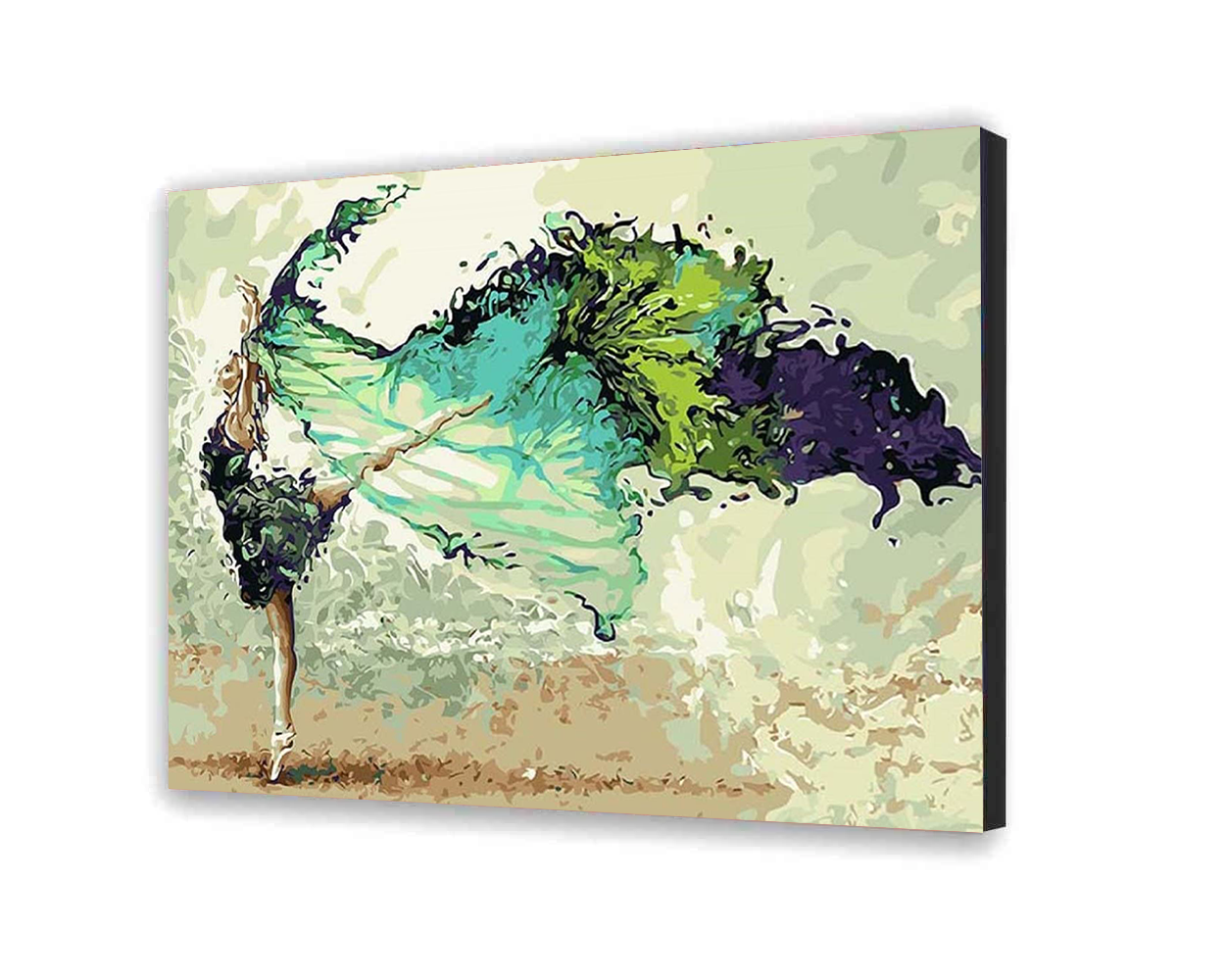 Malovanie podla cisel - Balerína V Zelenom