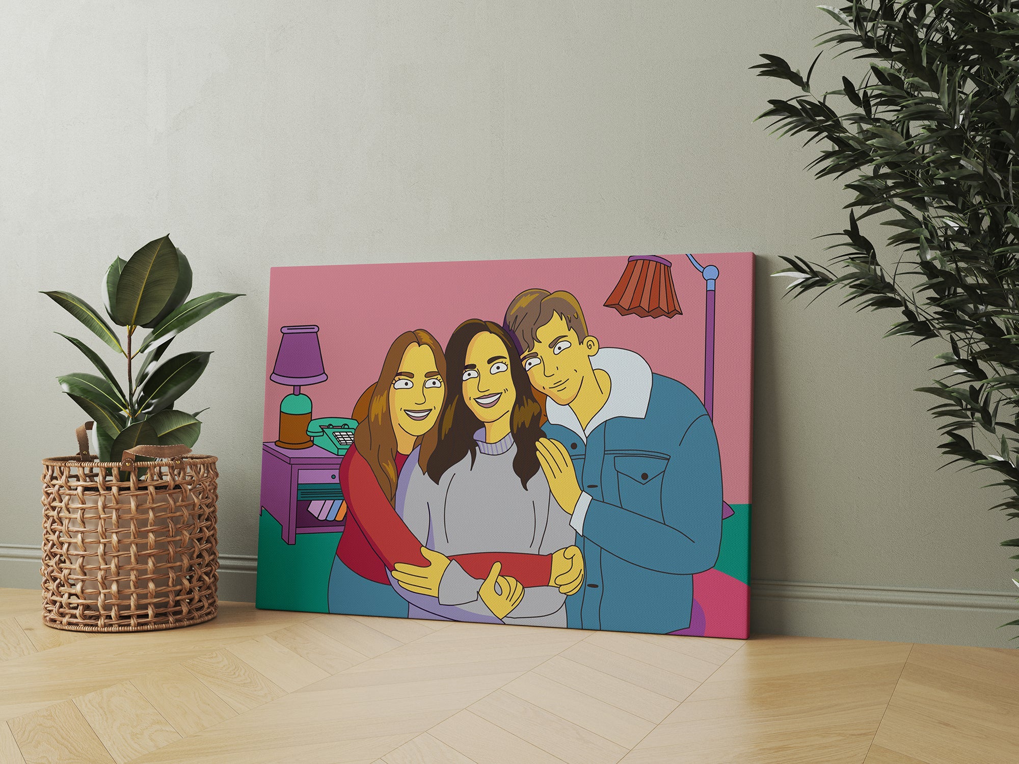 Portrét v kreslenom štýle