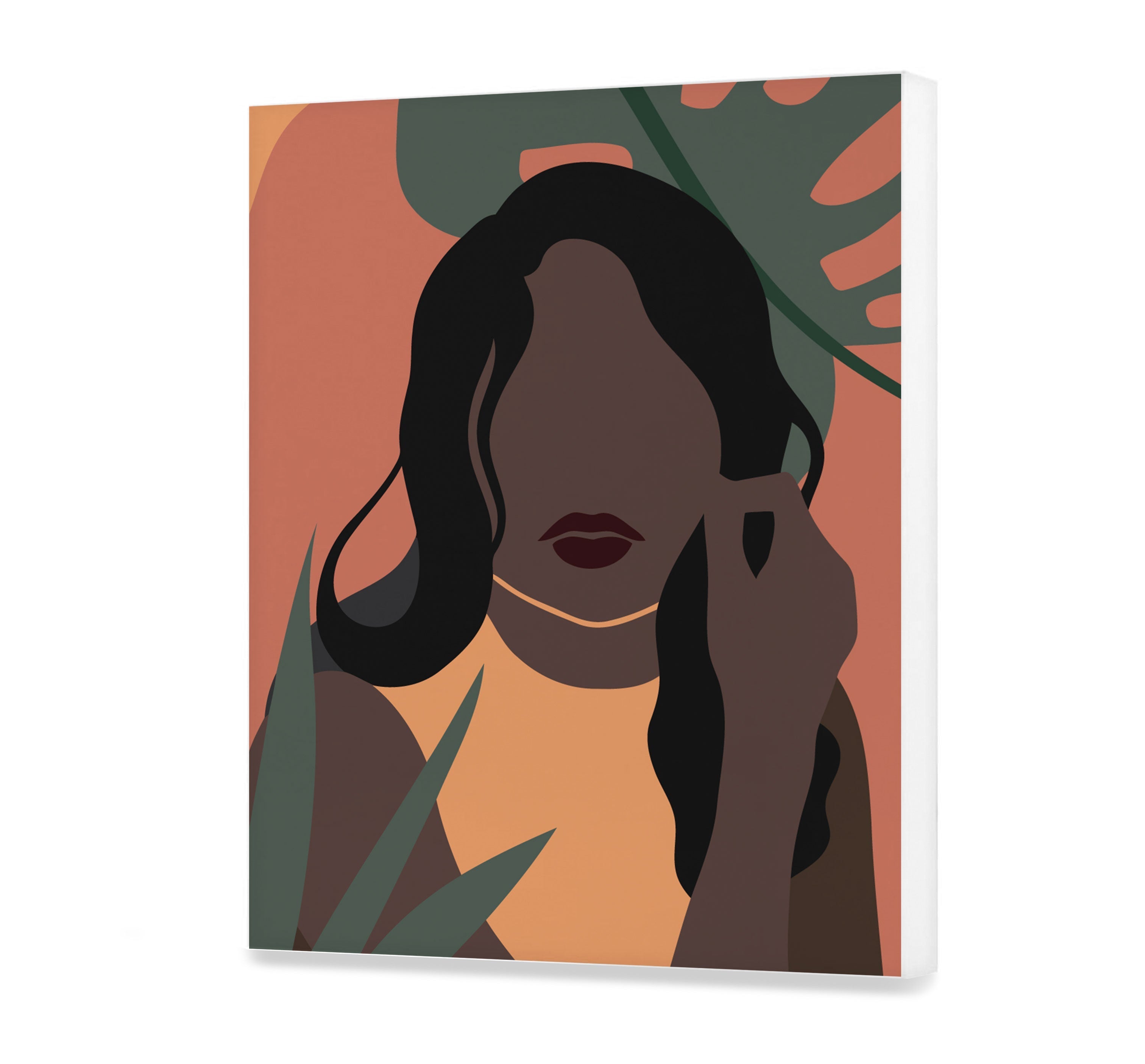 Dievča v tropických listoch (NK0534)