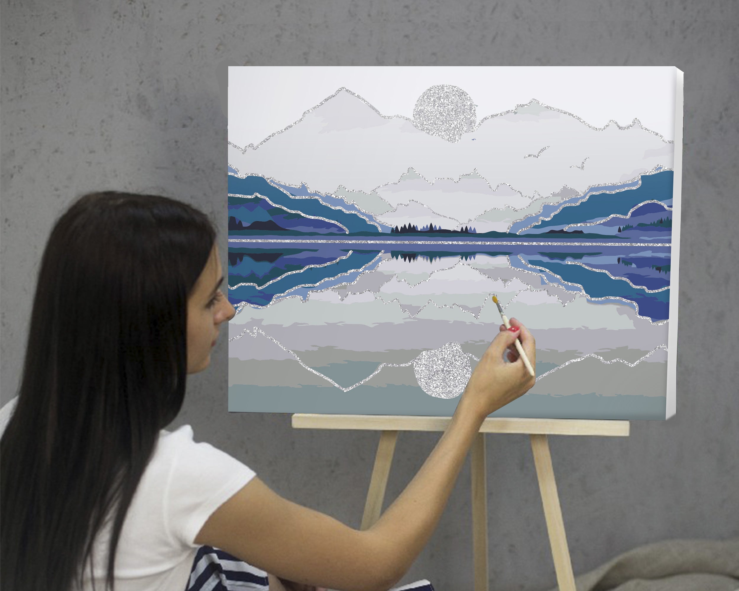 Strieborný západ slnka (CH0632)