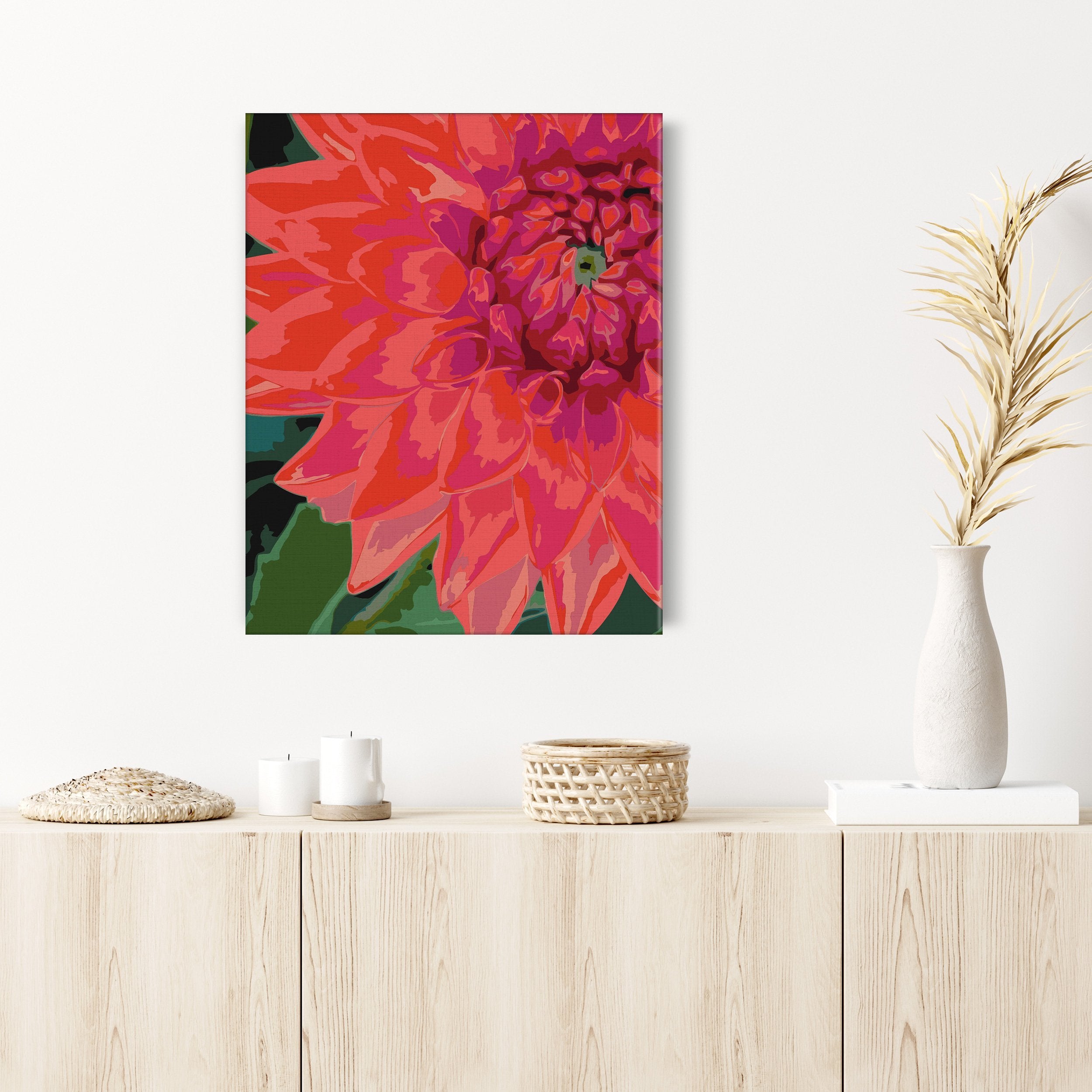 Červený kvet (CH0714)