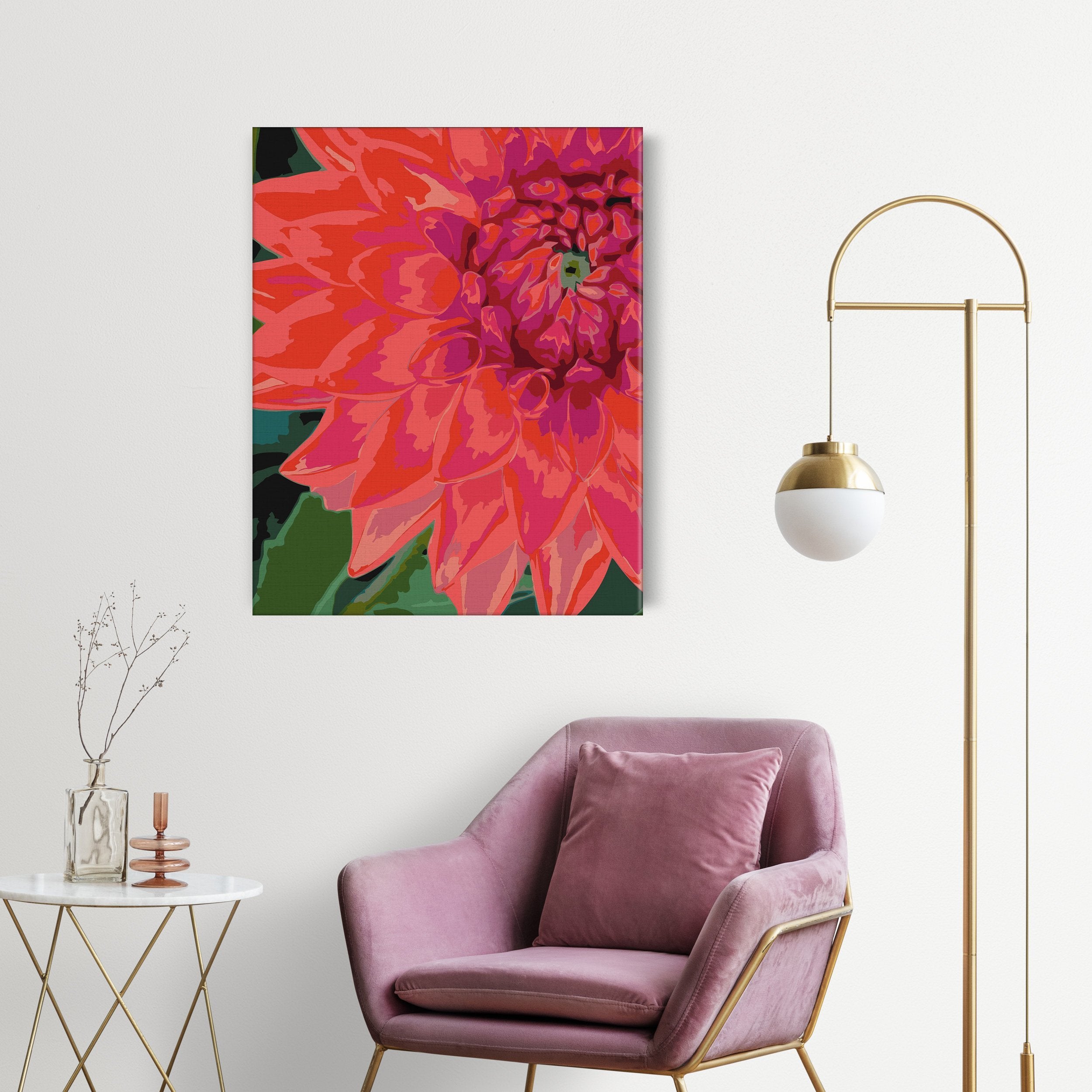 Červený kvet (CH0714)