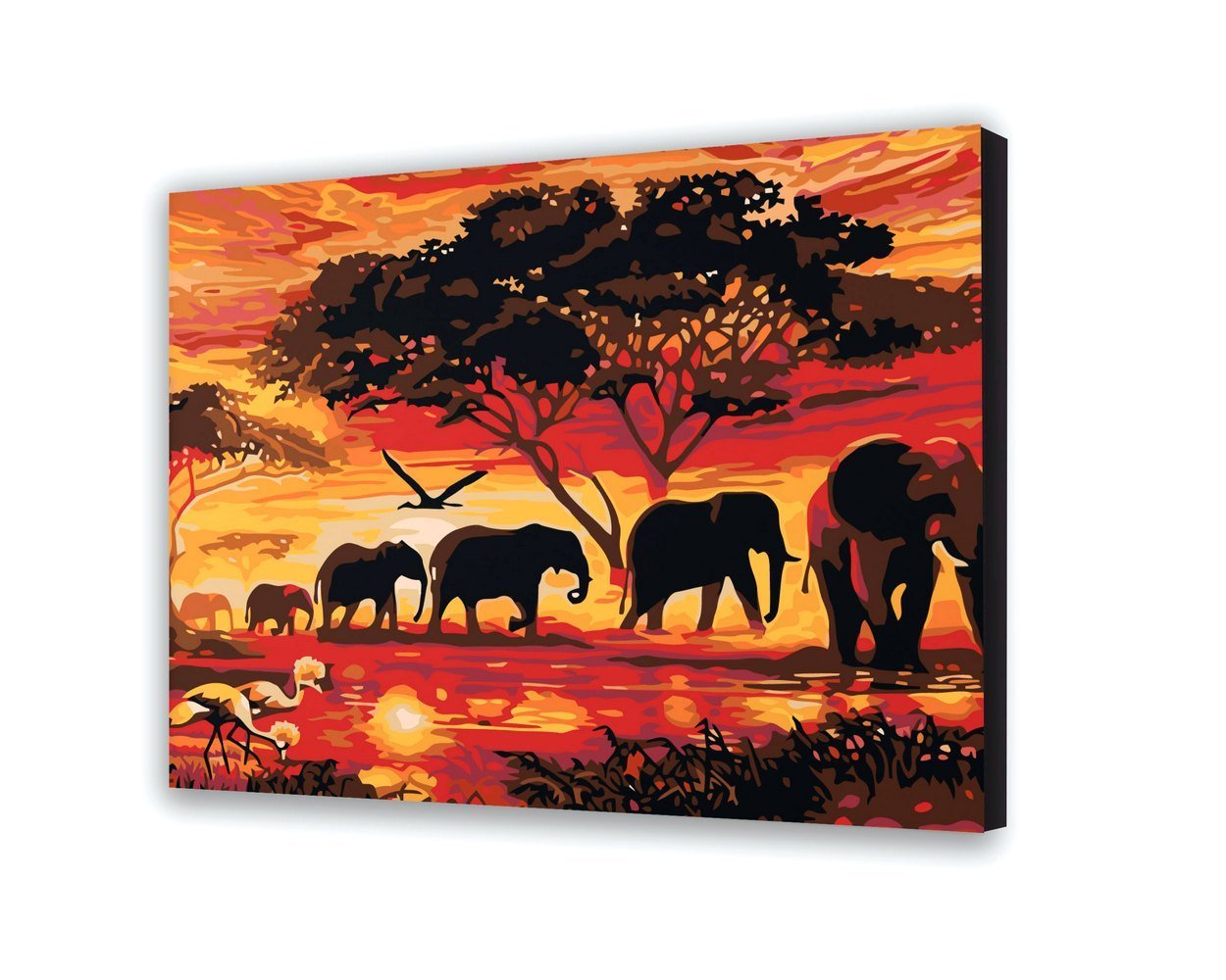 Malovanie podla cisel - Slony