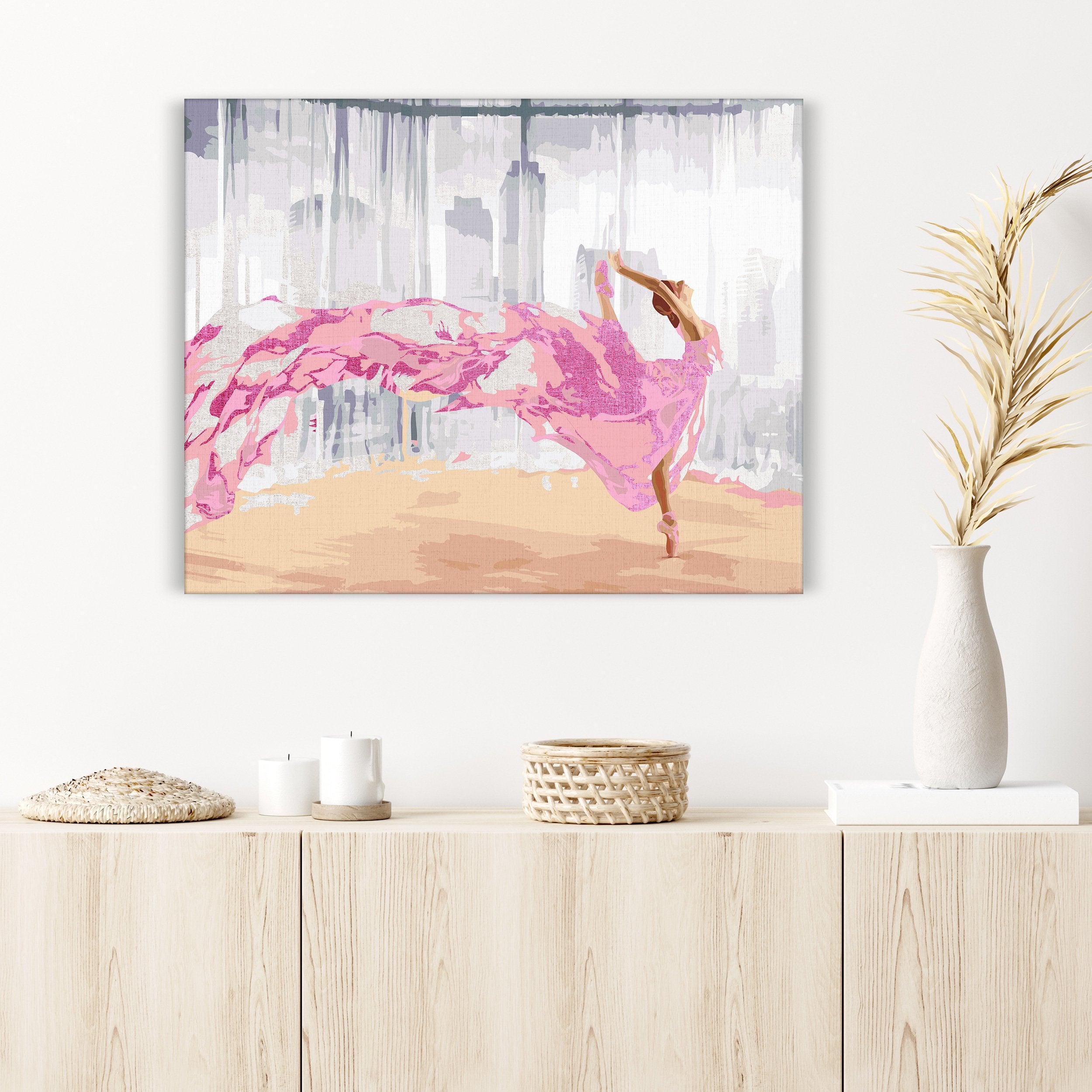 Baletka v ružových šatách (CH0662)