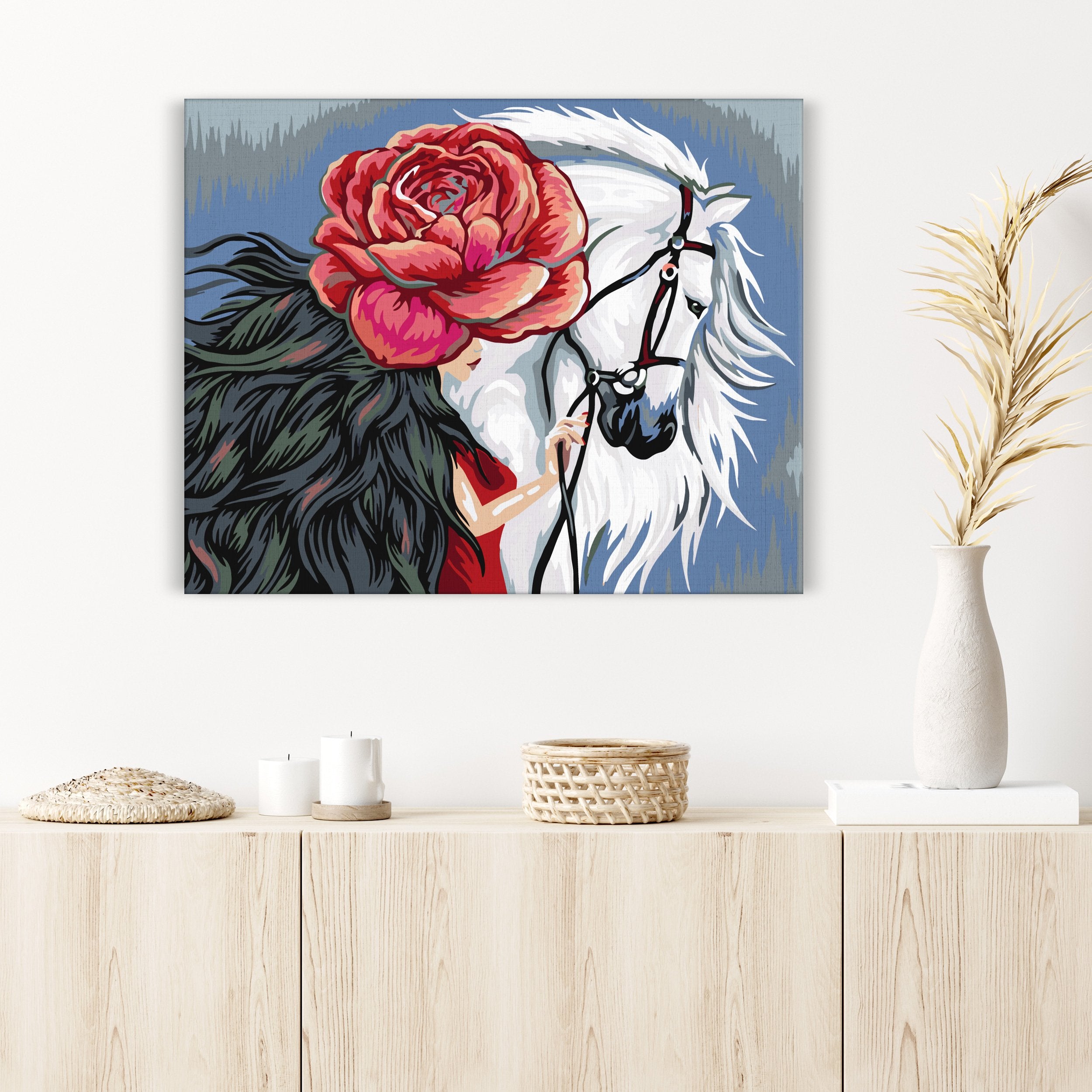 Panna a biely kôň (CH0687)