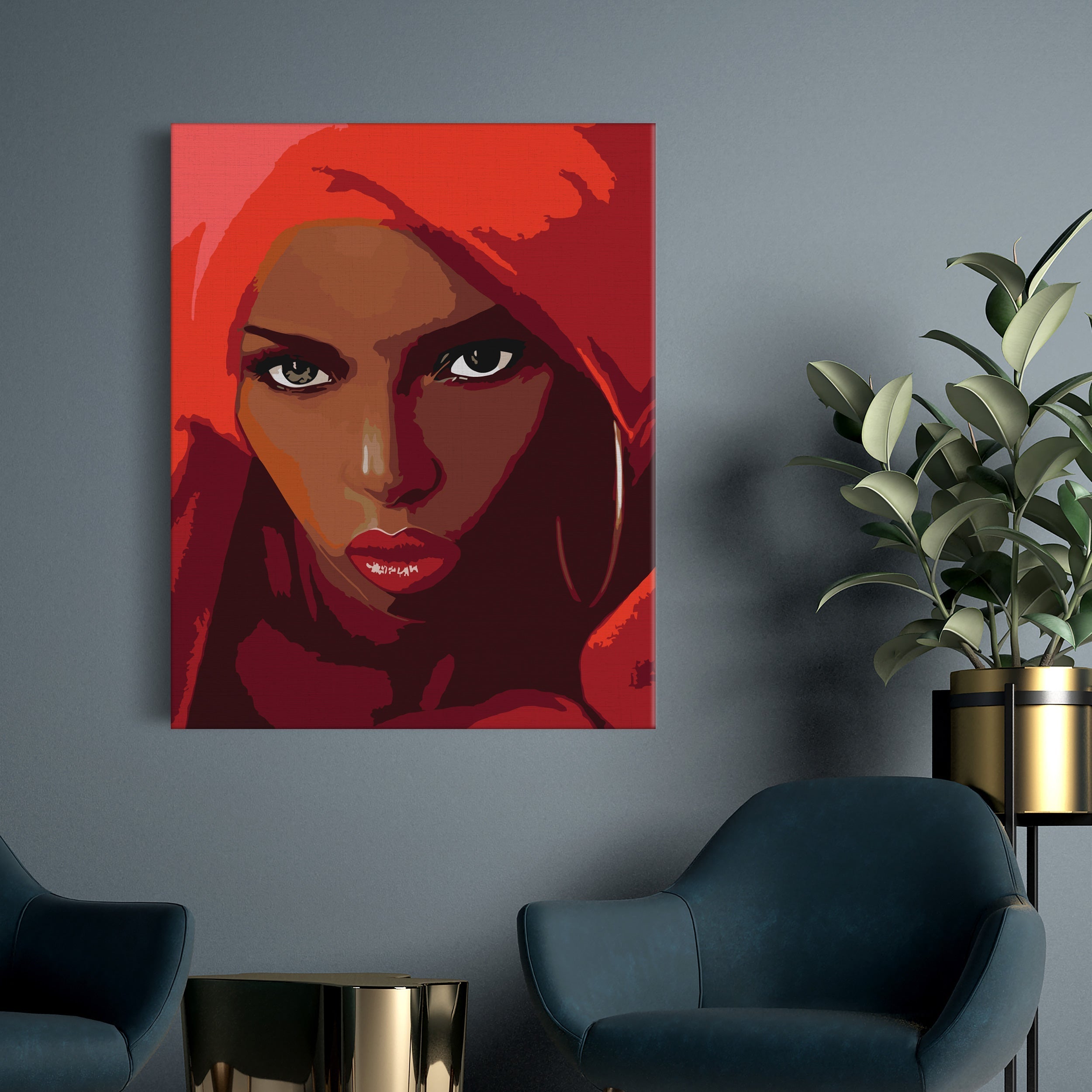 Krásne dievča s červenými vlasmi (CH0738)