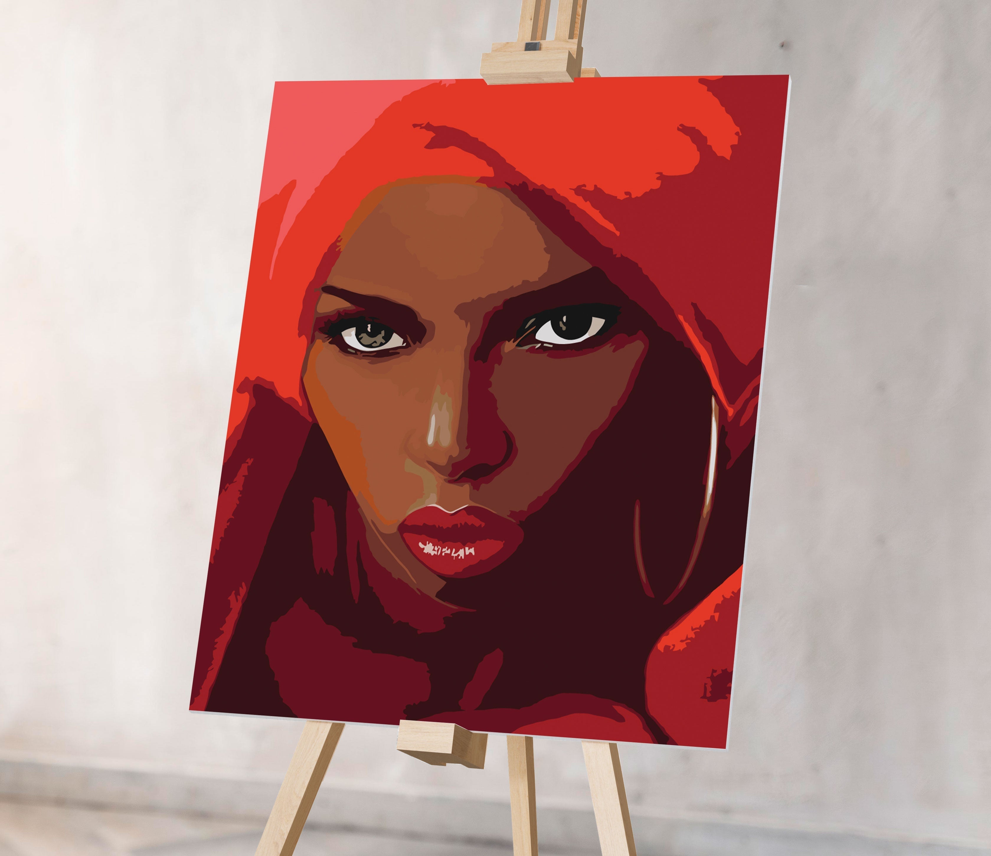 Krásne dievča s červenými vlasmi (CH0738)