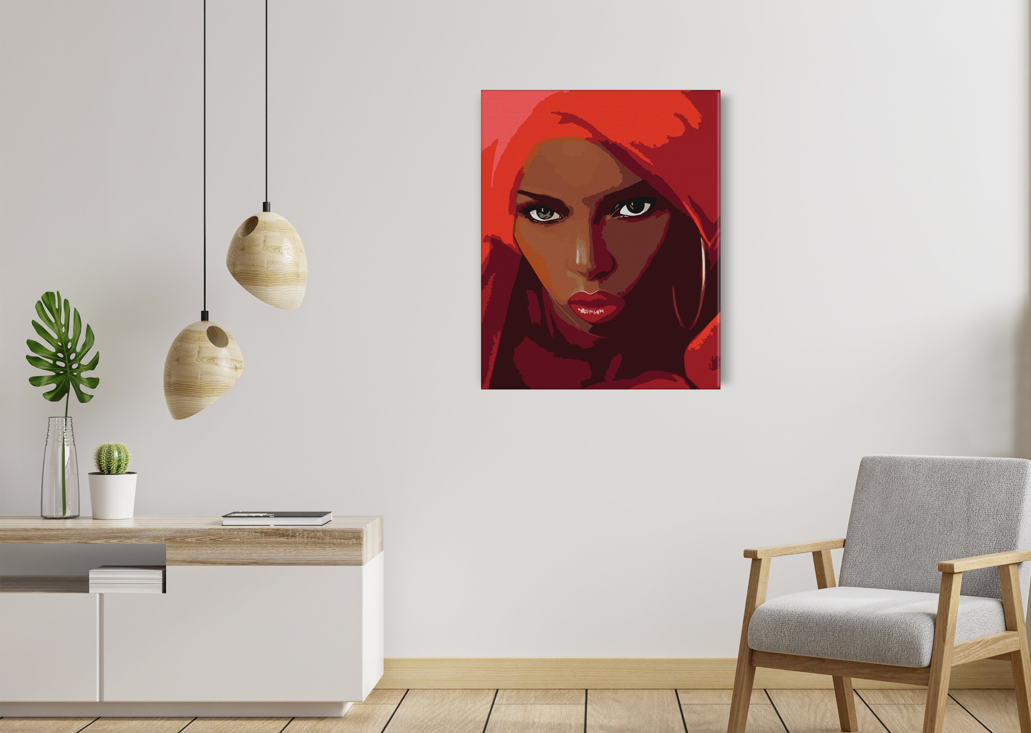 Krásne dievča s červenými vlasmi (CH0738)