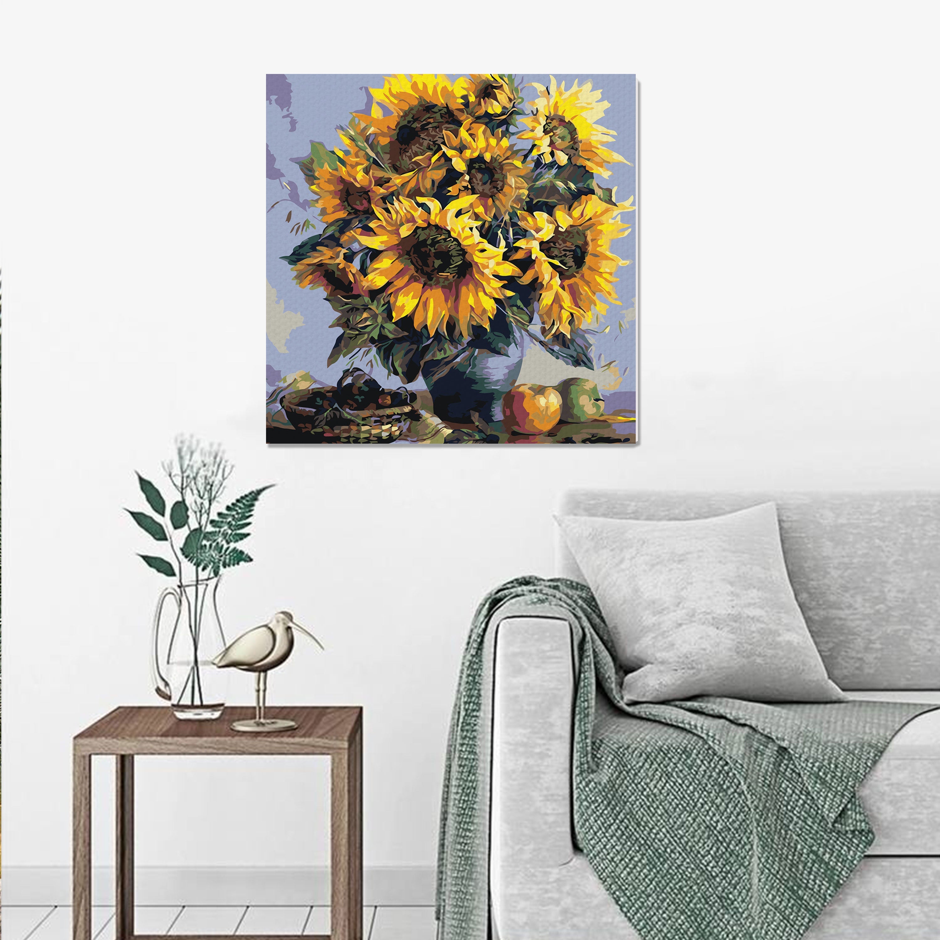 Váza so slnečnicami