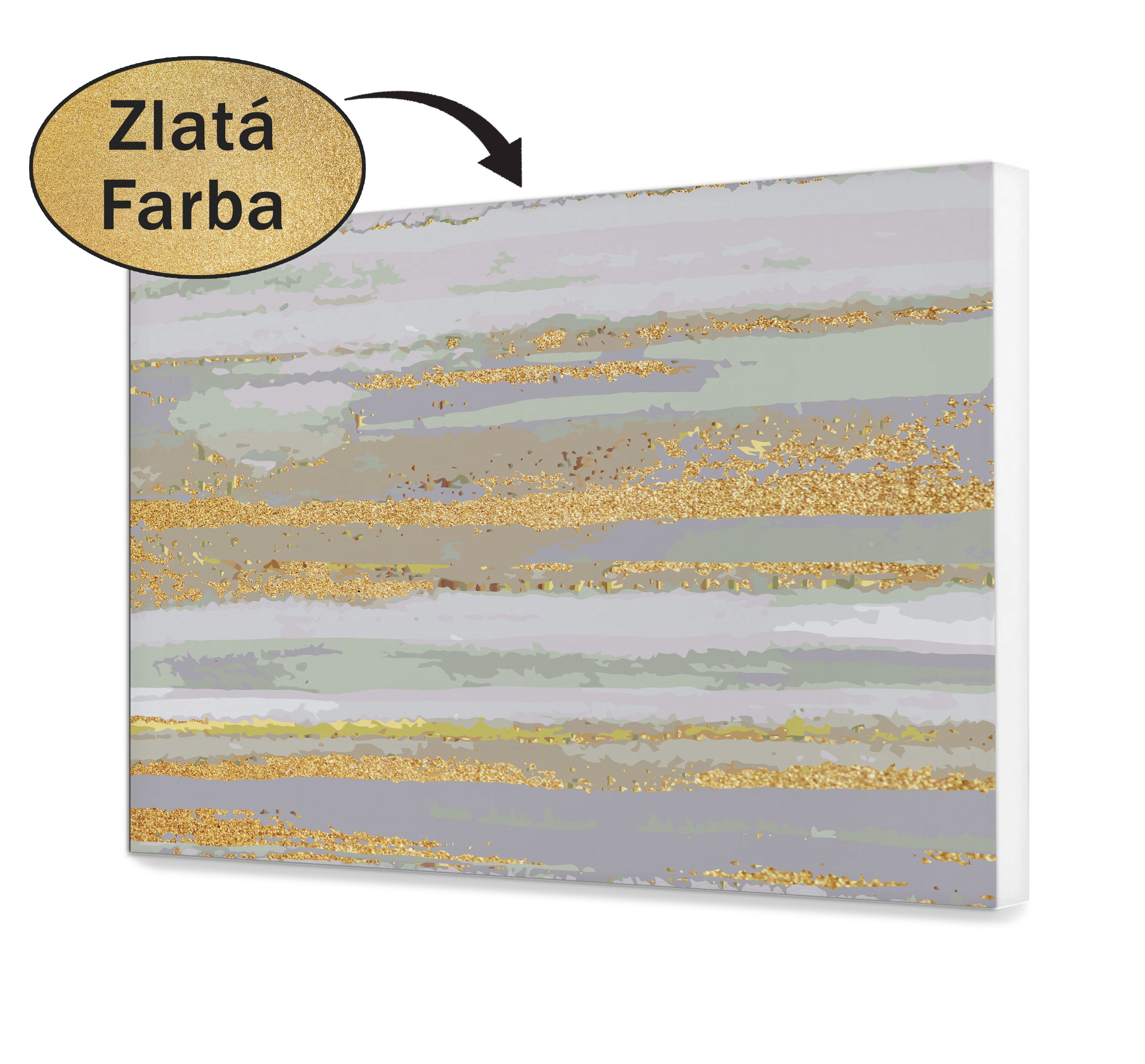 Maľovanie podľa cisel - Zlaté odtiene