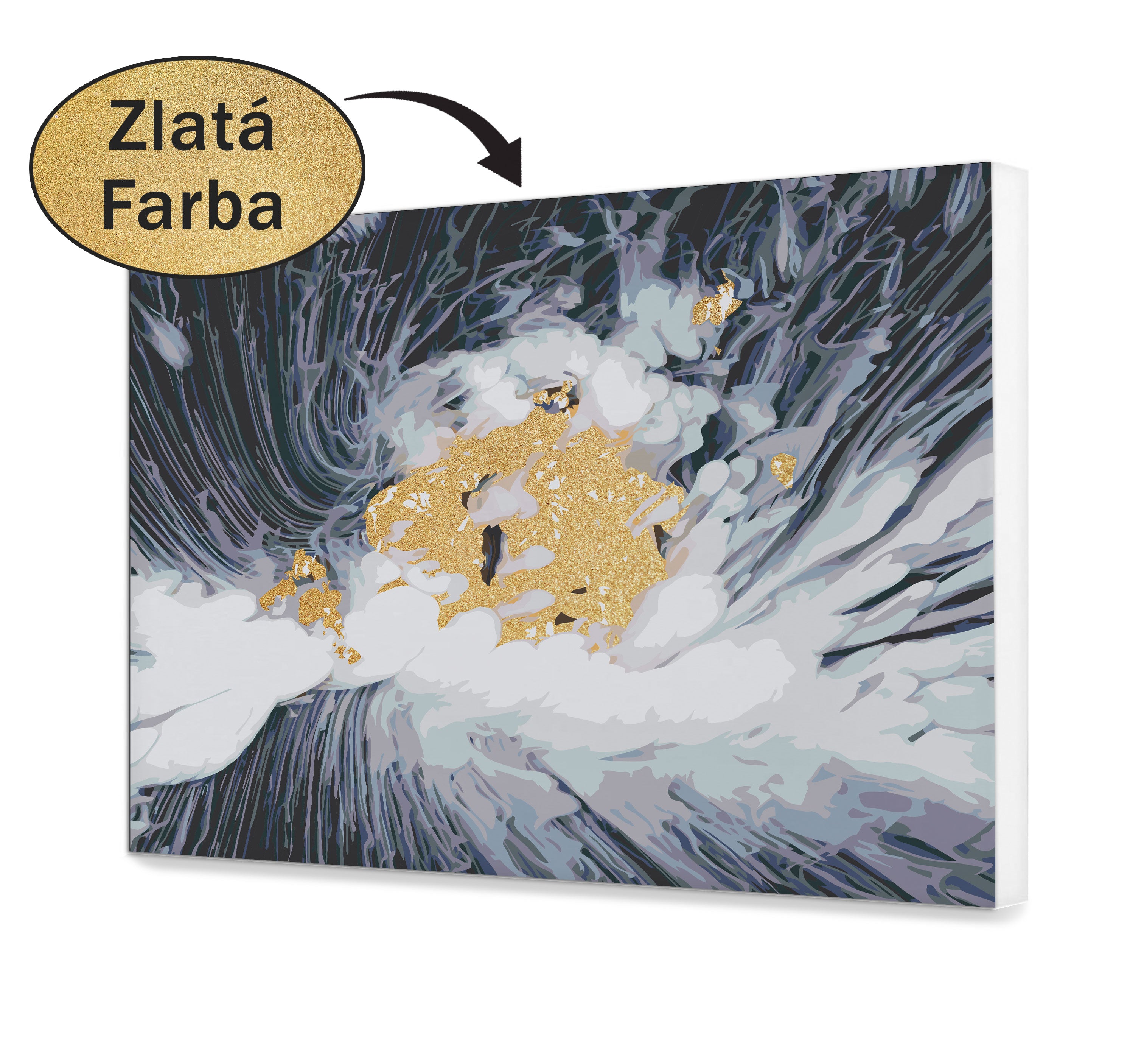 Malovanie podla cisel - Zlatý vzor