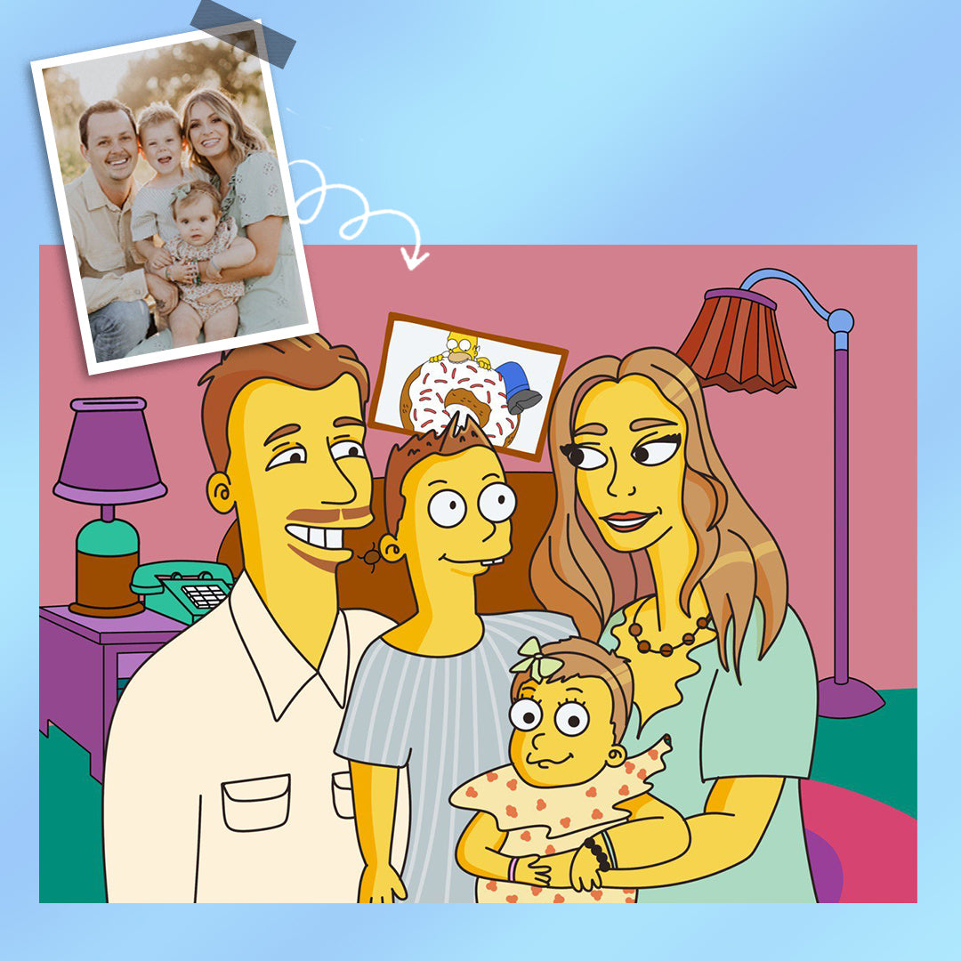 Portrét v kreslenom štýle