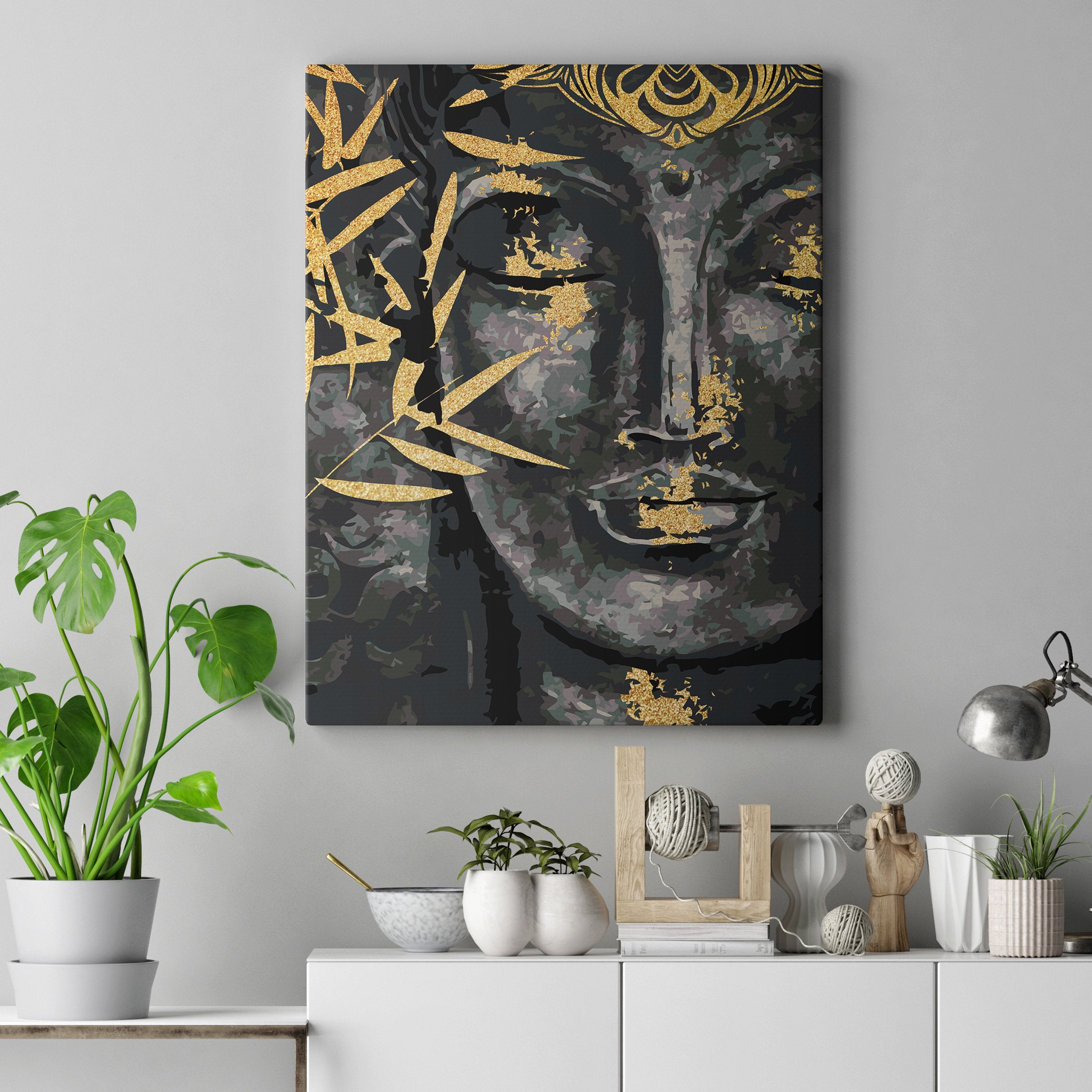 Budha so zlatou farbou (NK0415)