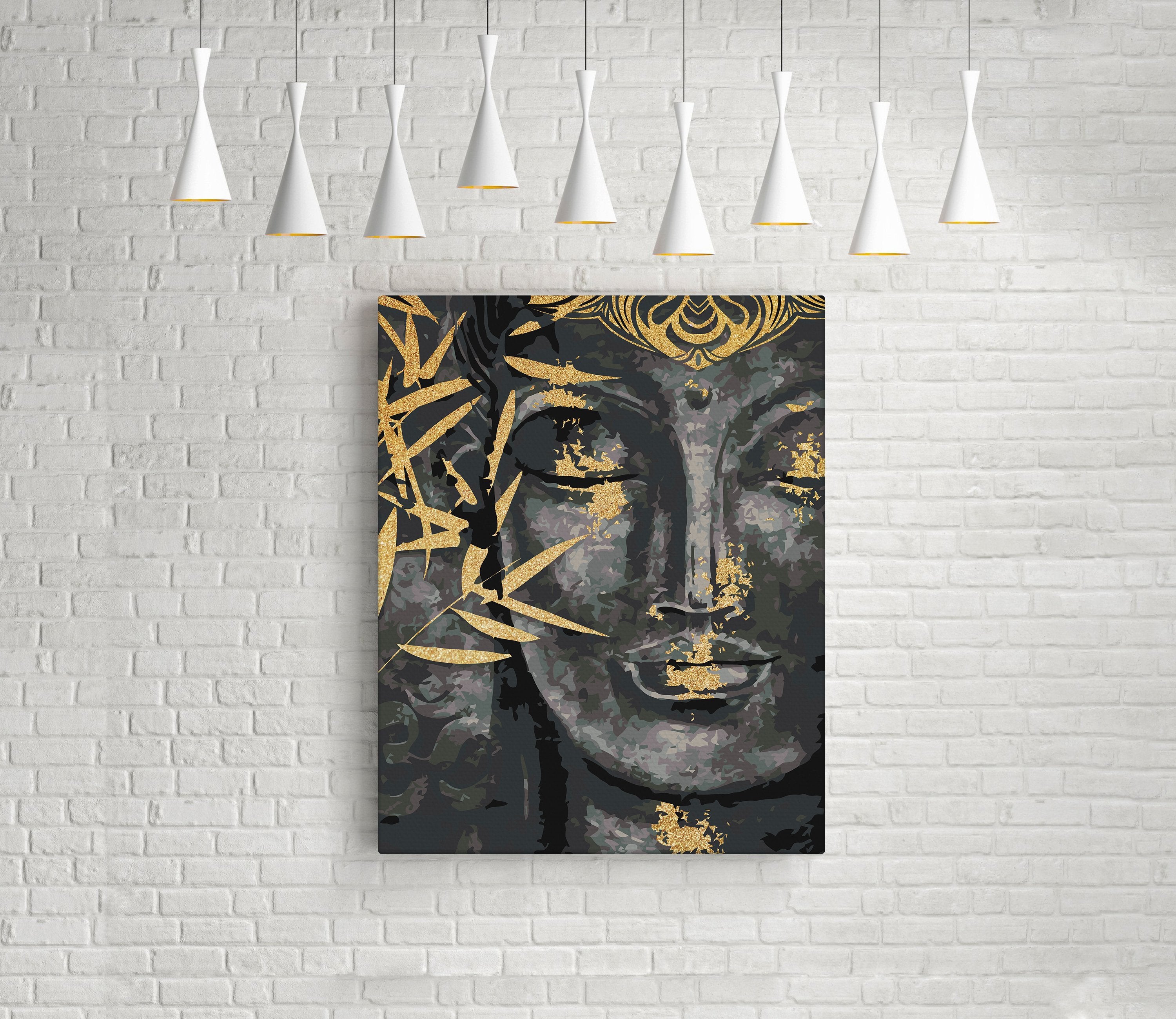 Budha so zlatou farbou (NK0415)