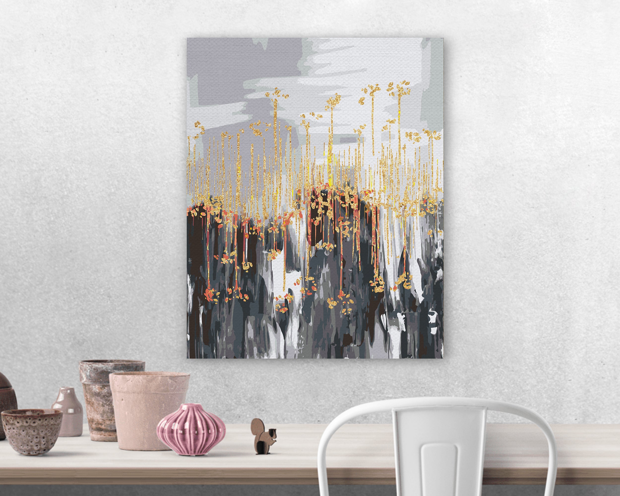 Abstrakcie Zlaté prvky (PC0449)