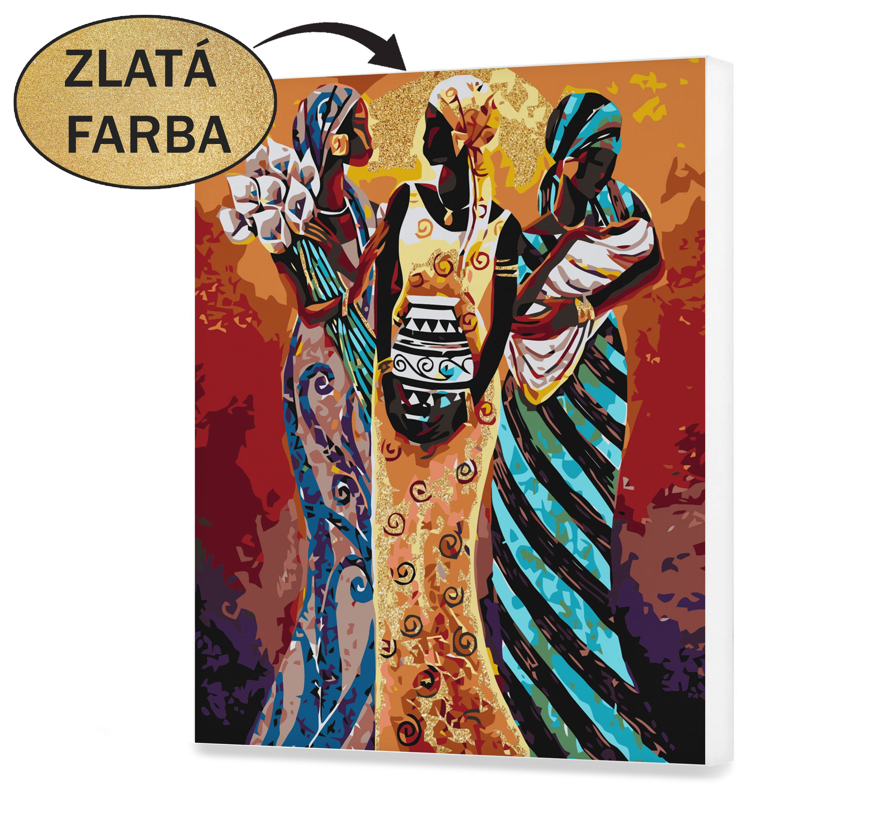 Malovanie podla cisel - Africká dáma