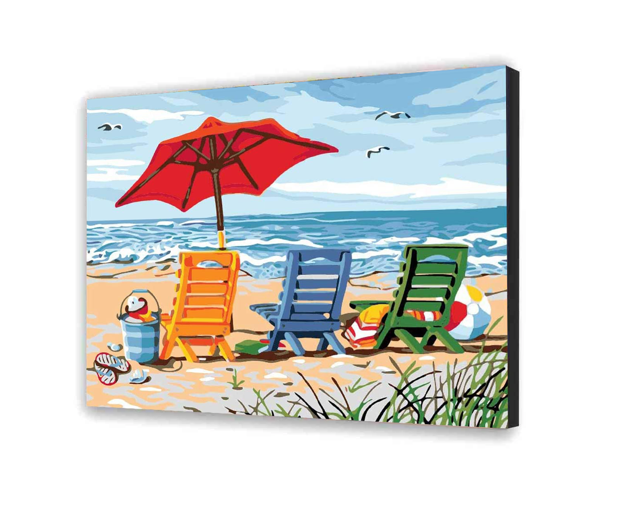 Maľovanie podľa cisel - Prázdniny Na Pláži