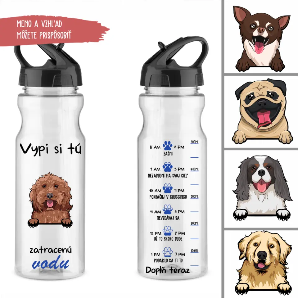 Fľaša na vodu Tipy Na Darceky Vypi si tú zatracenú vodu