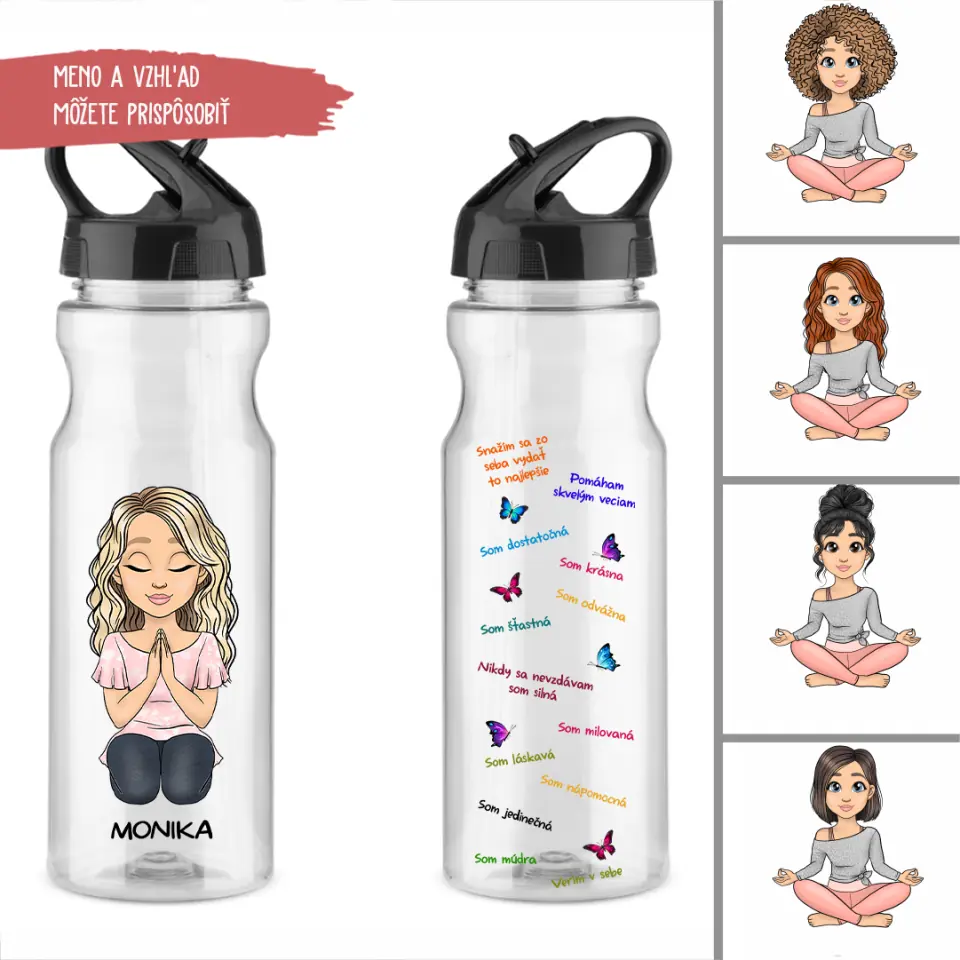 Fľaša na vodu Darček Pre Frajerku Snažím sa zo seba vydať to najlepšie
