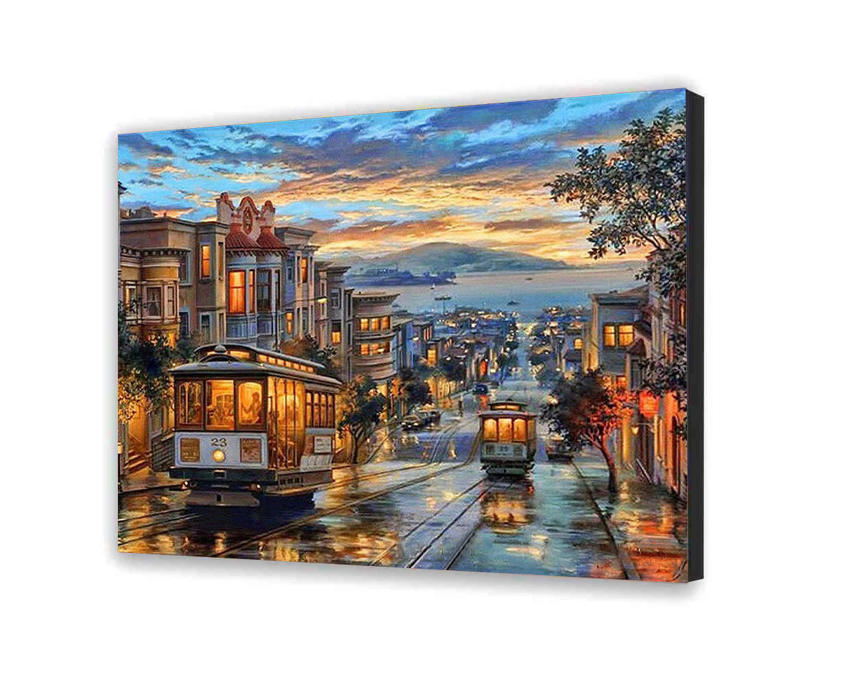 Malovanie podla cisel - Večerné Električky