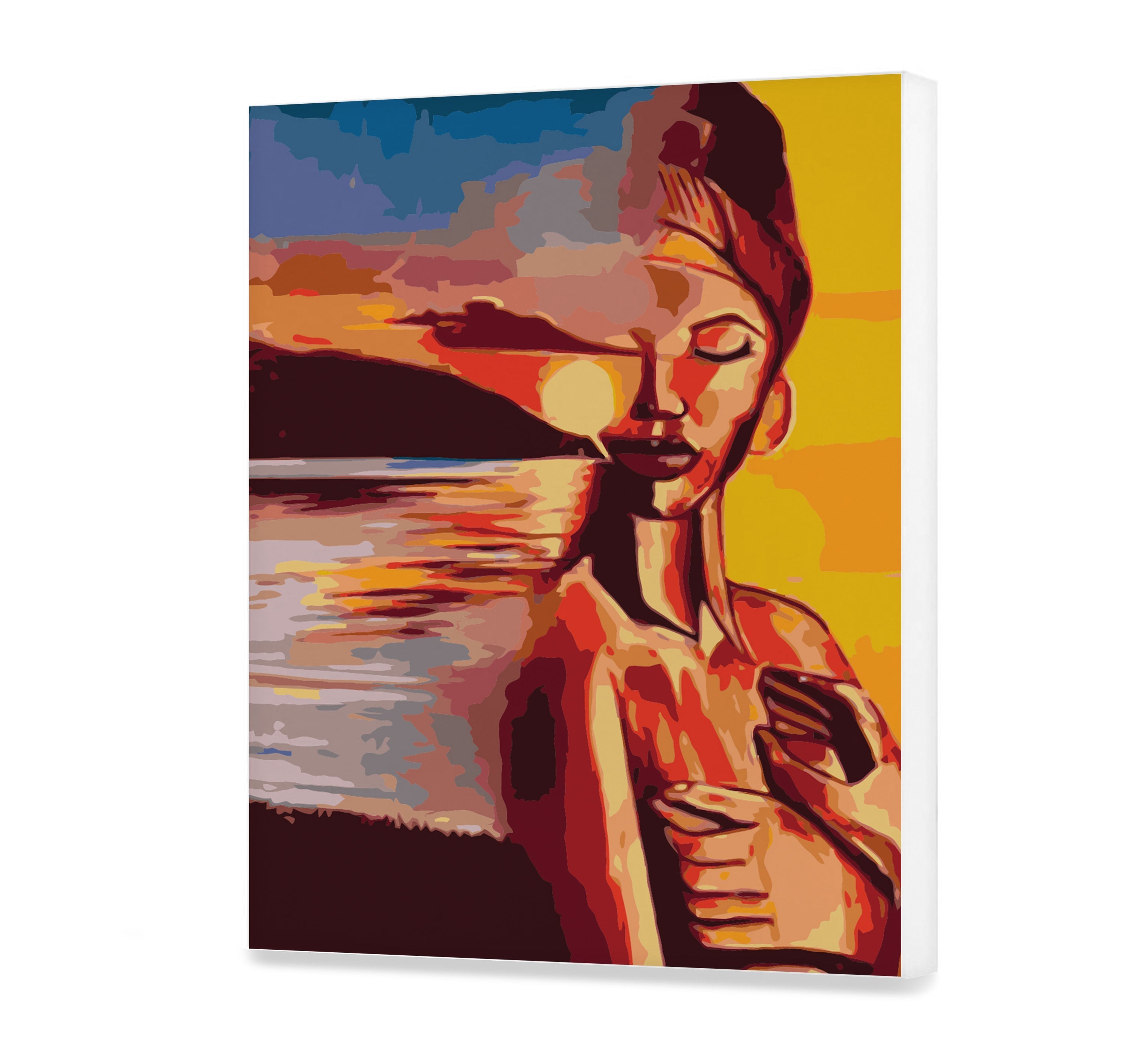 Žena pri západe slnka (PC0579)