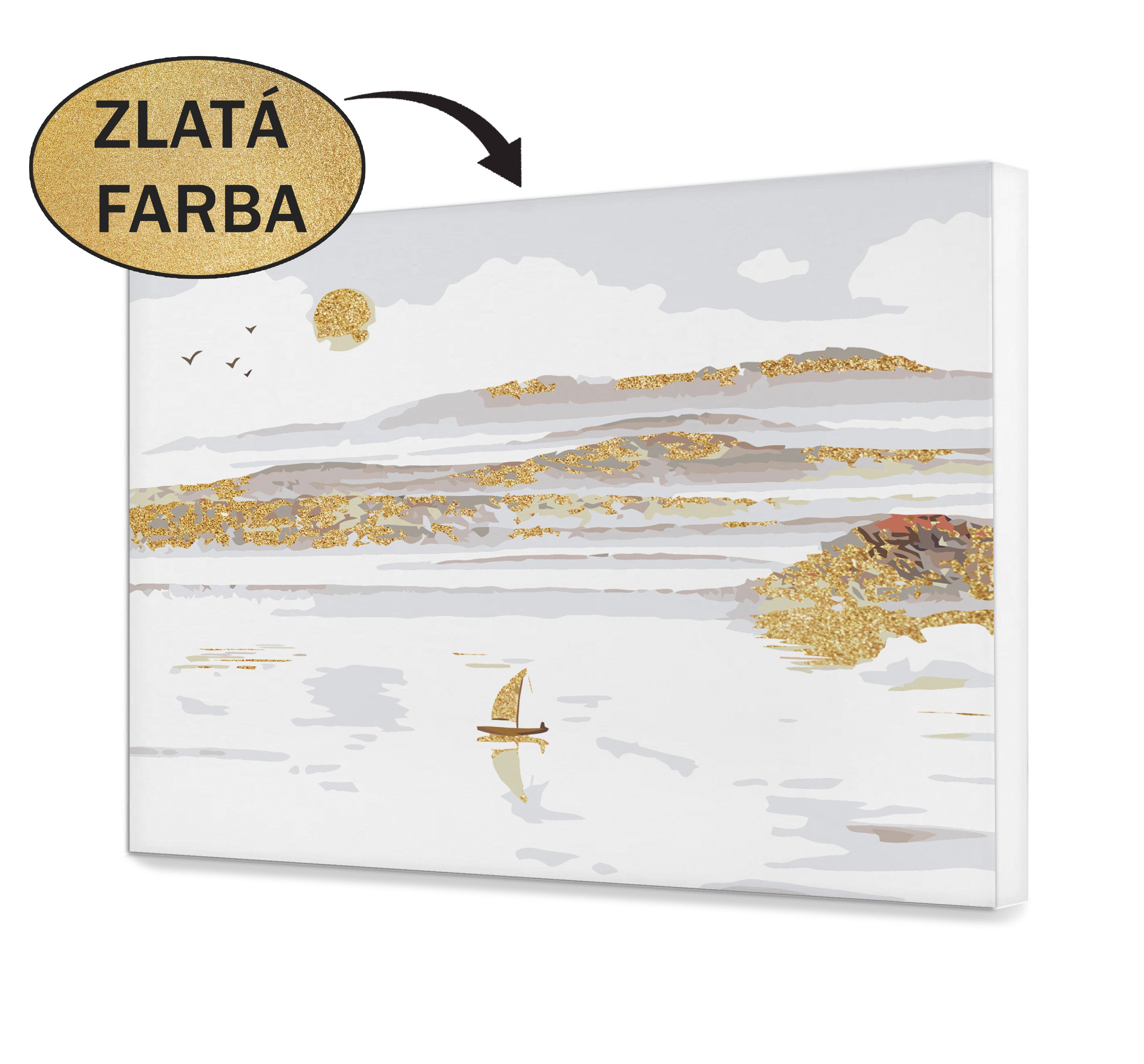 Malovanie podla cisel - Zlaté jazero