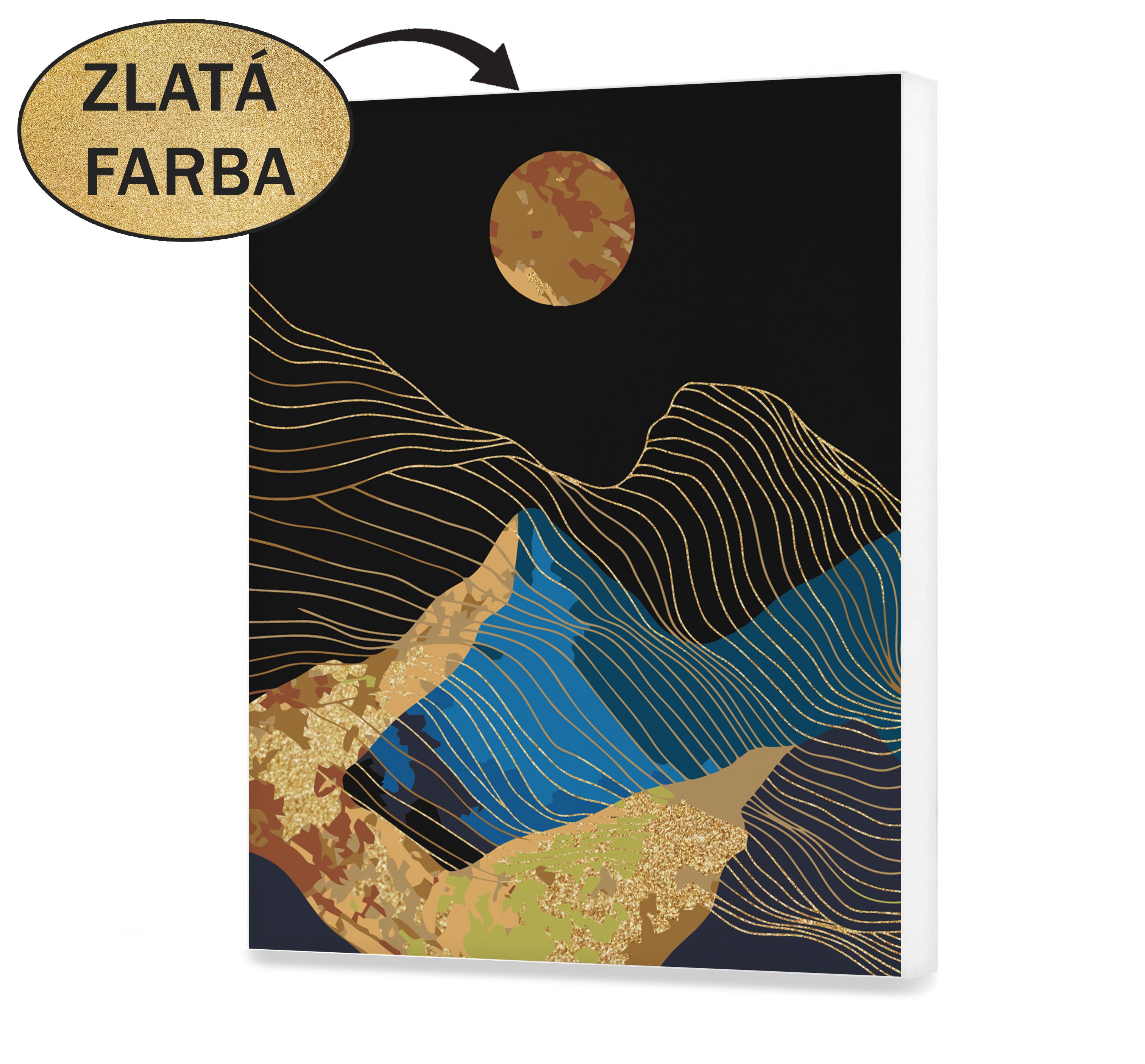 Malovanie podla cisel - Zlatý mesiac