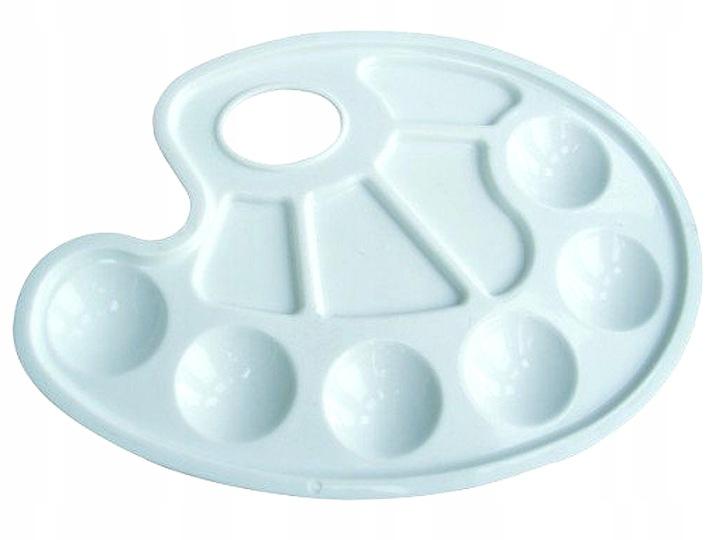 Paleta Na Miešanie Farieb Plast Biely