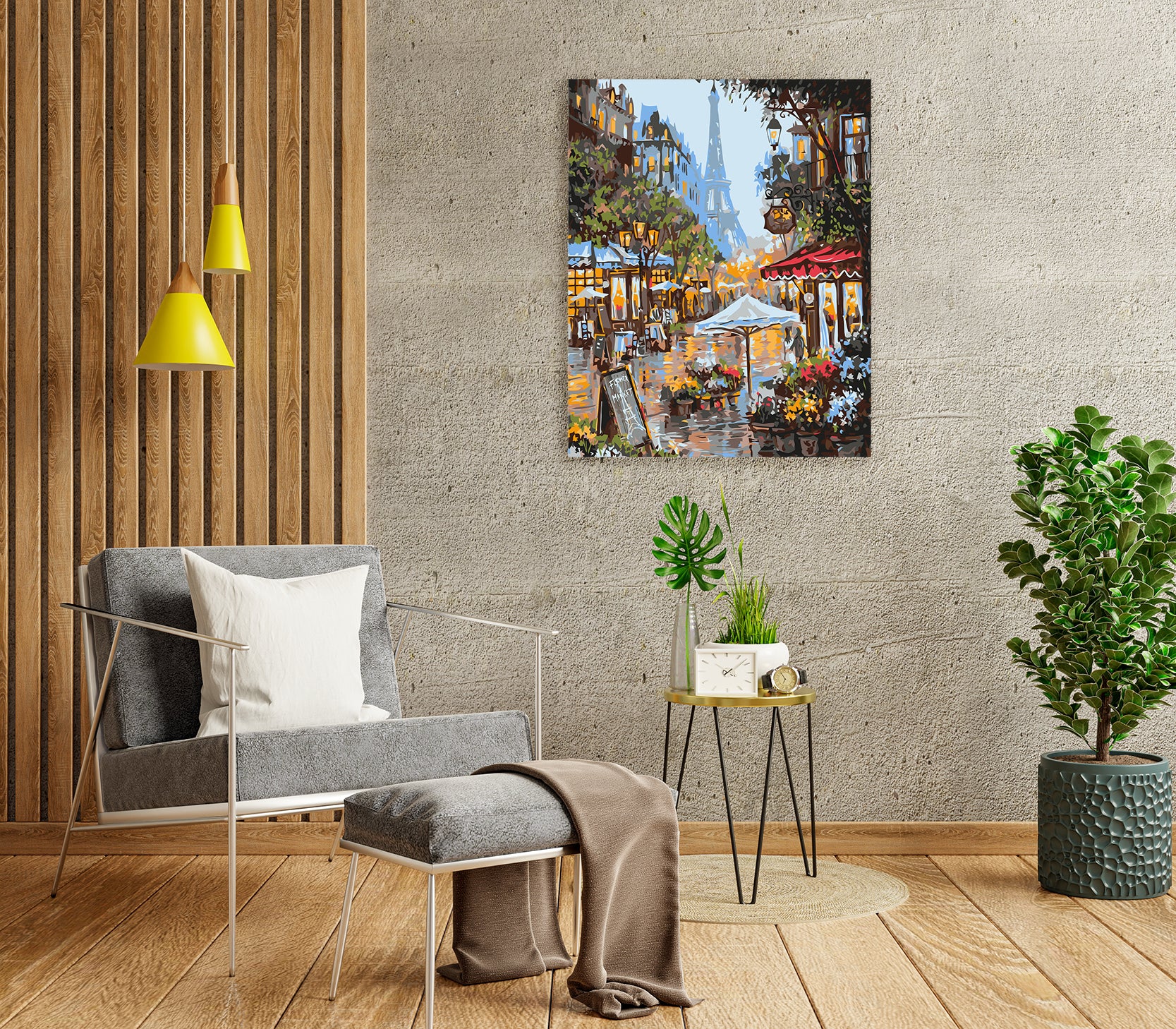 Parížska ulica po daždi