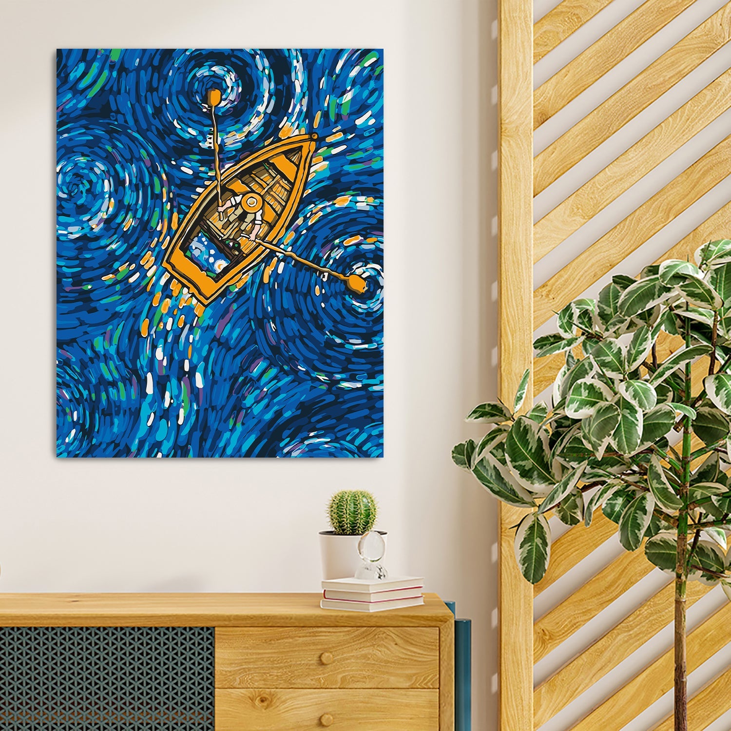 Loď vo farebnom mori