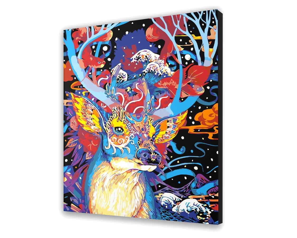 Malovanie podla cisel - Vianočný Jeleň