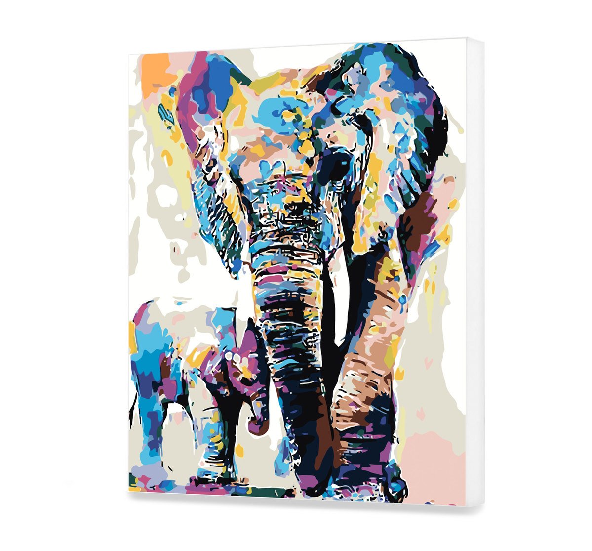 Plátno podľa čísla - Slony