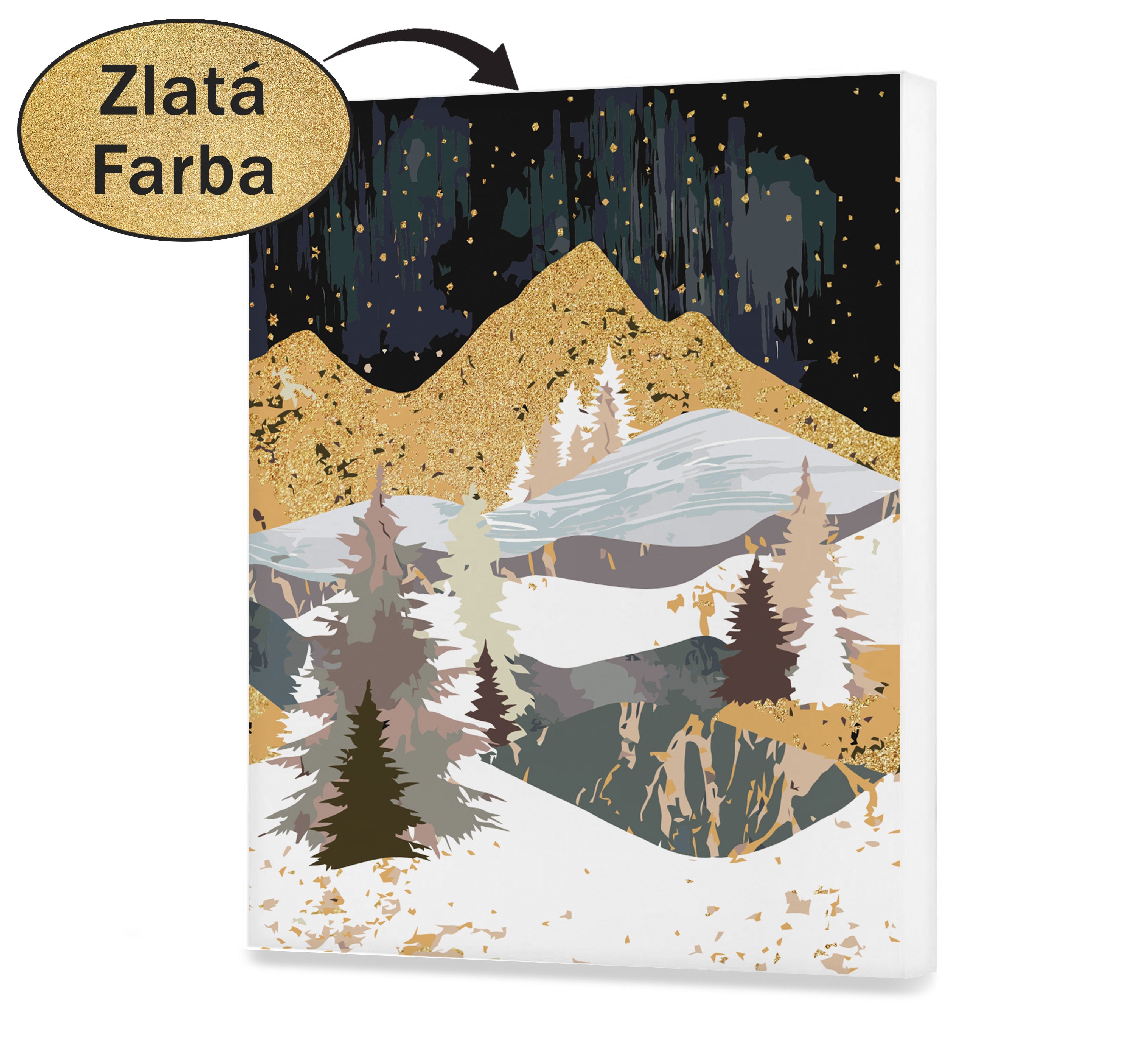 Maľovanie podľa cisel - Zlaté Hviezdy les