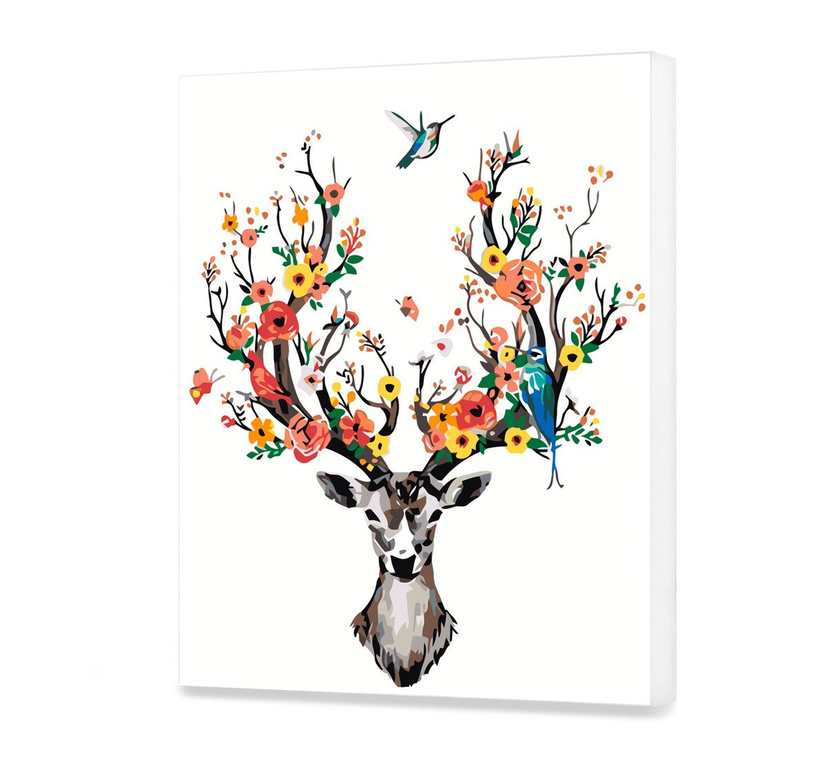 Plátno podľa čísla - Kvetinový Jeleň