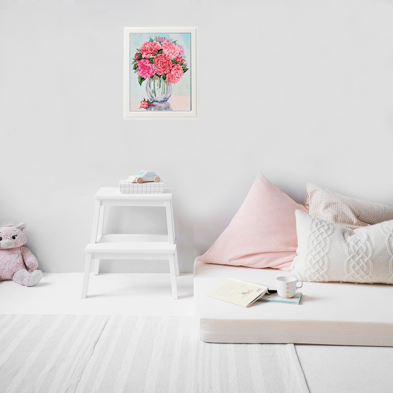 Mozaika - Jemné pivonky - 40x50cm Na Rámovi