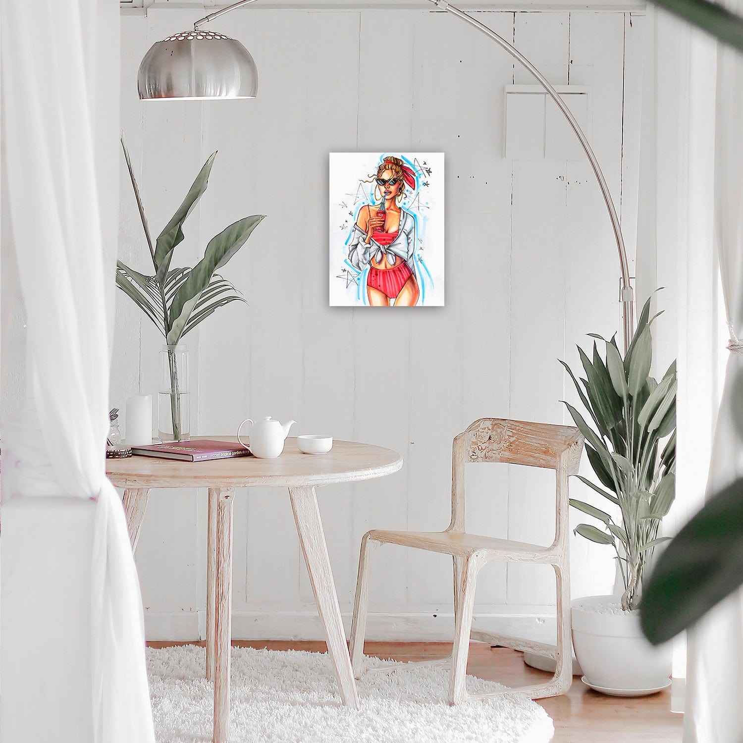 Mozaika - Módne dievča - 40x50cm Na Rámovi