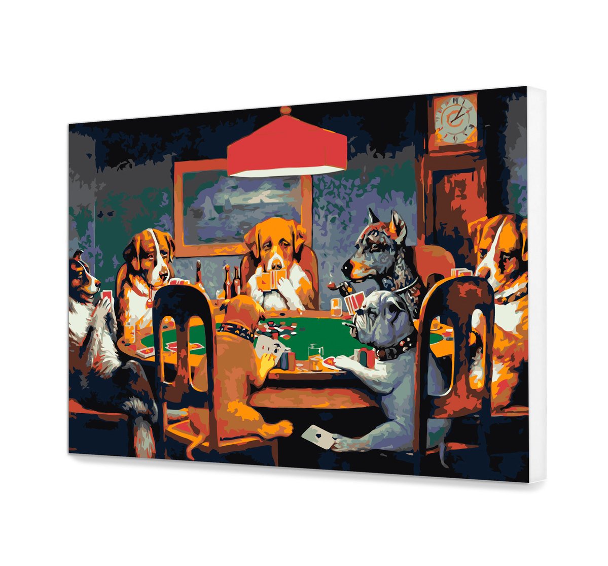 Plátno podľa čísla - Psy Hracie V Karty