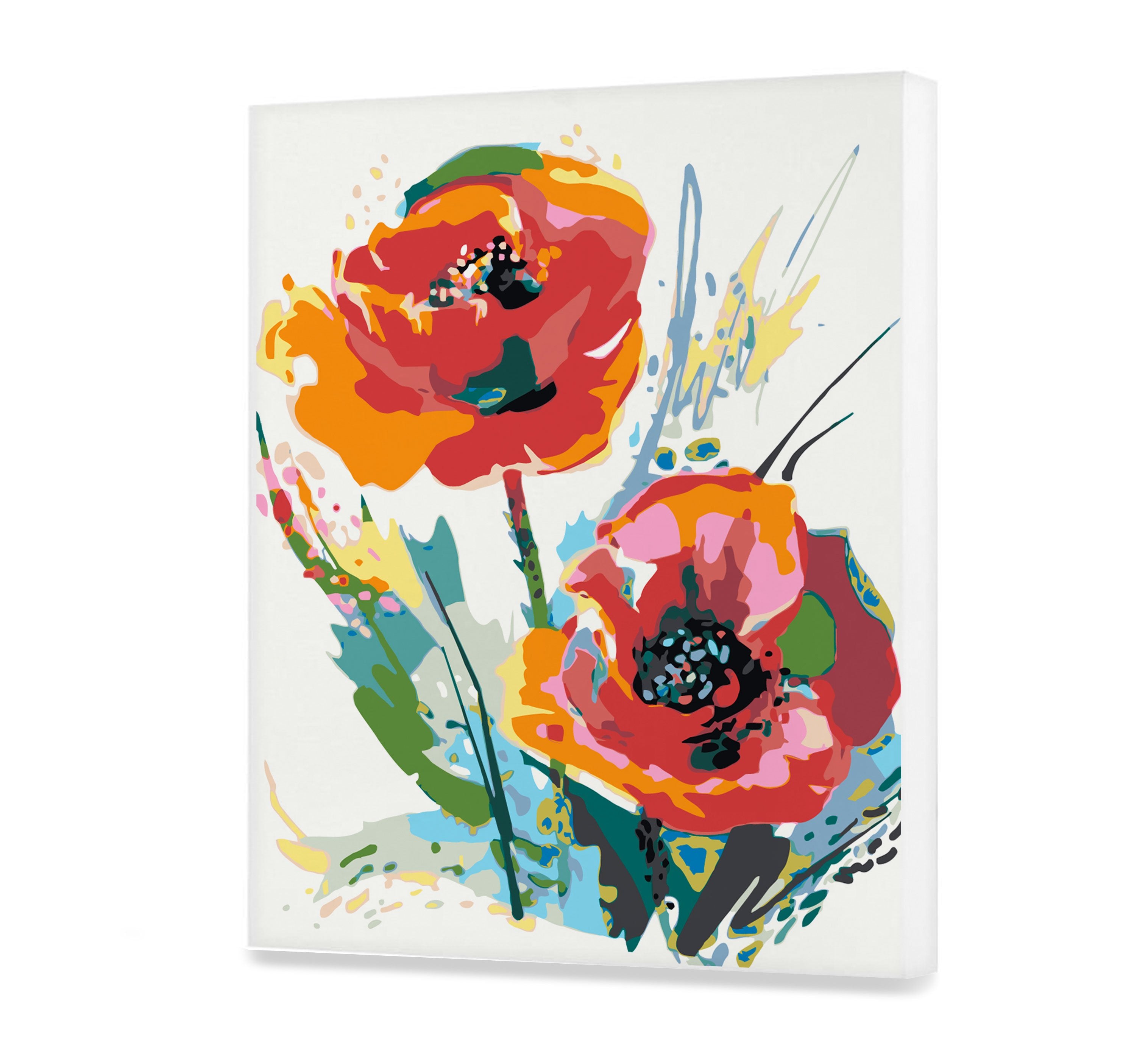 Plátno podľa čísla - Červené Maky