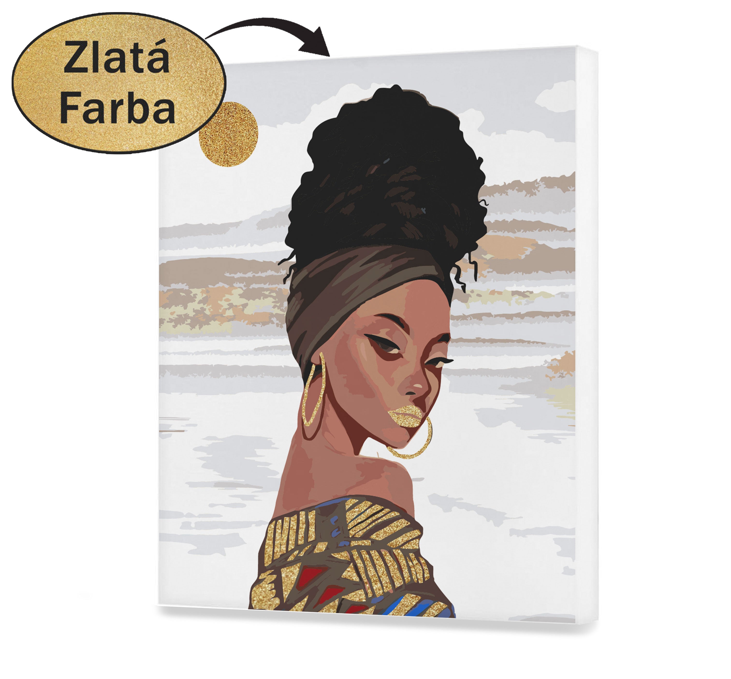 Malovanie podla cisel - Dievčenské zlaté prvky