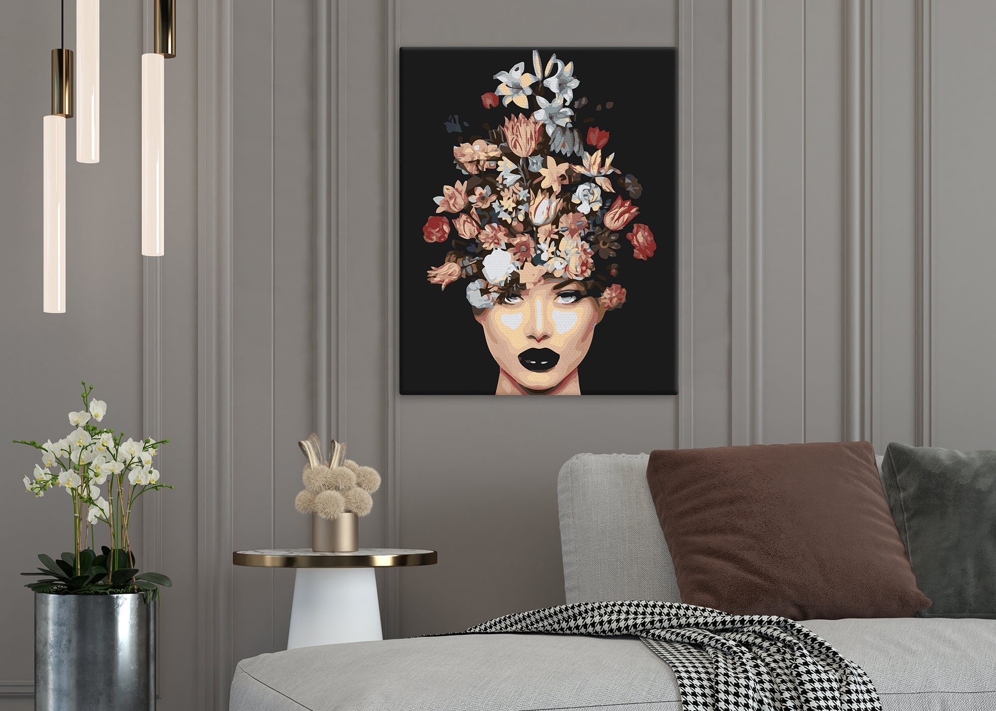 Žena s kvetinovým účesom (SC0769)