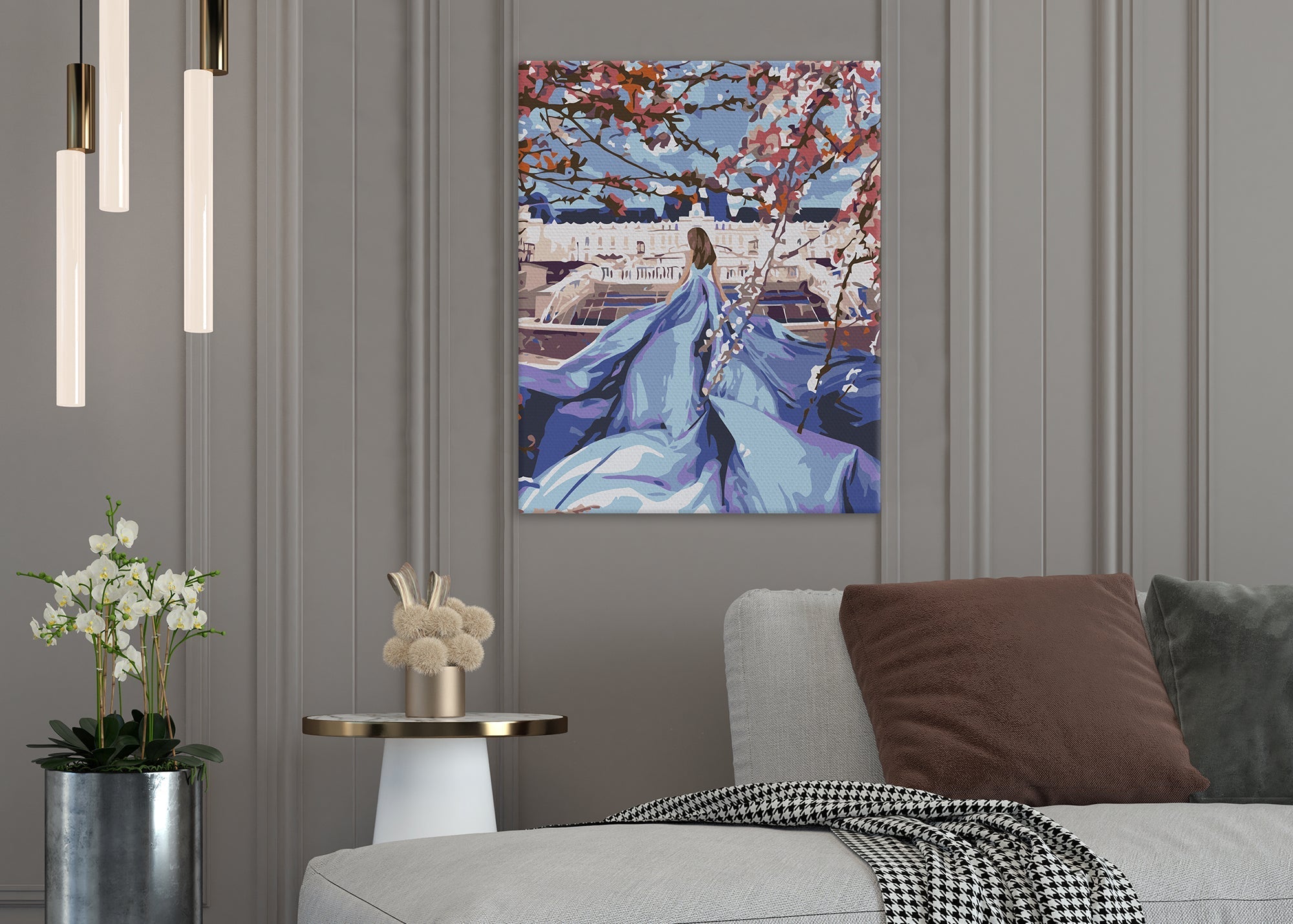 Dievča v modrých šatách (SC0733)