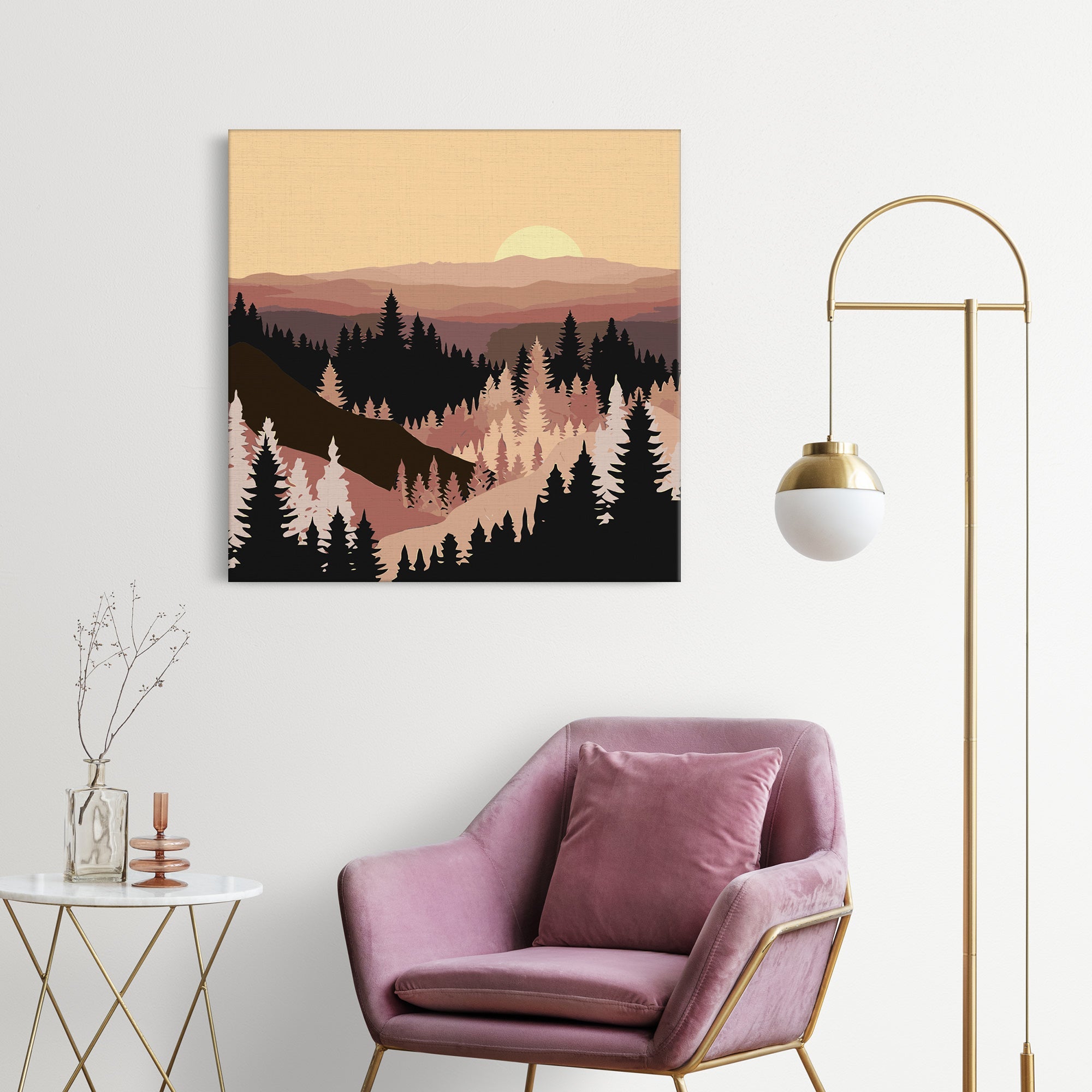 Les pri západe slnka