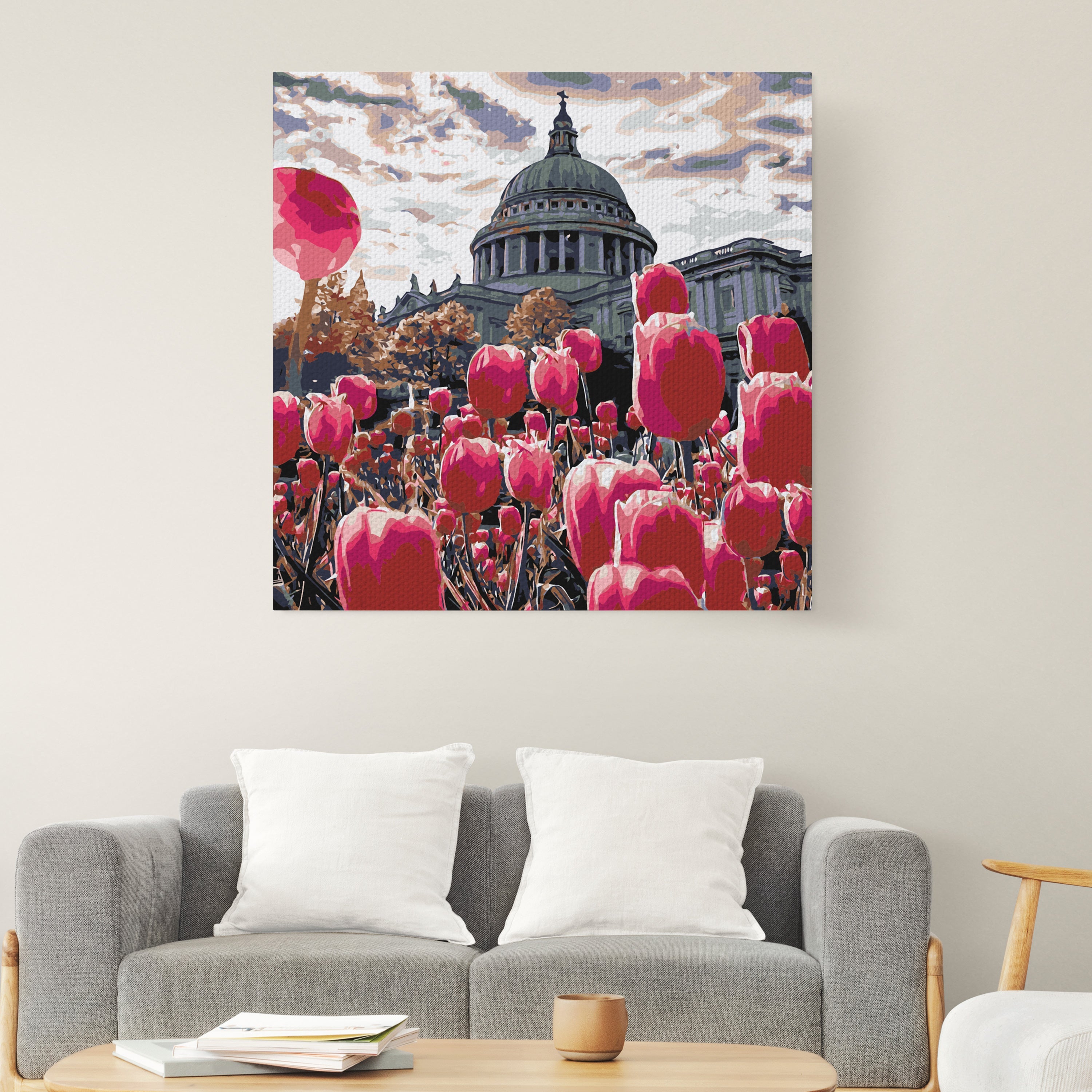 Tulipánová posteľ