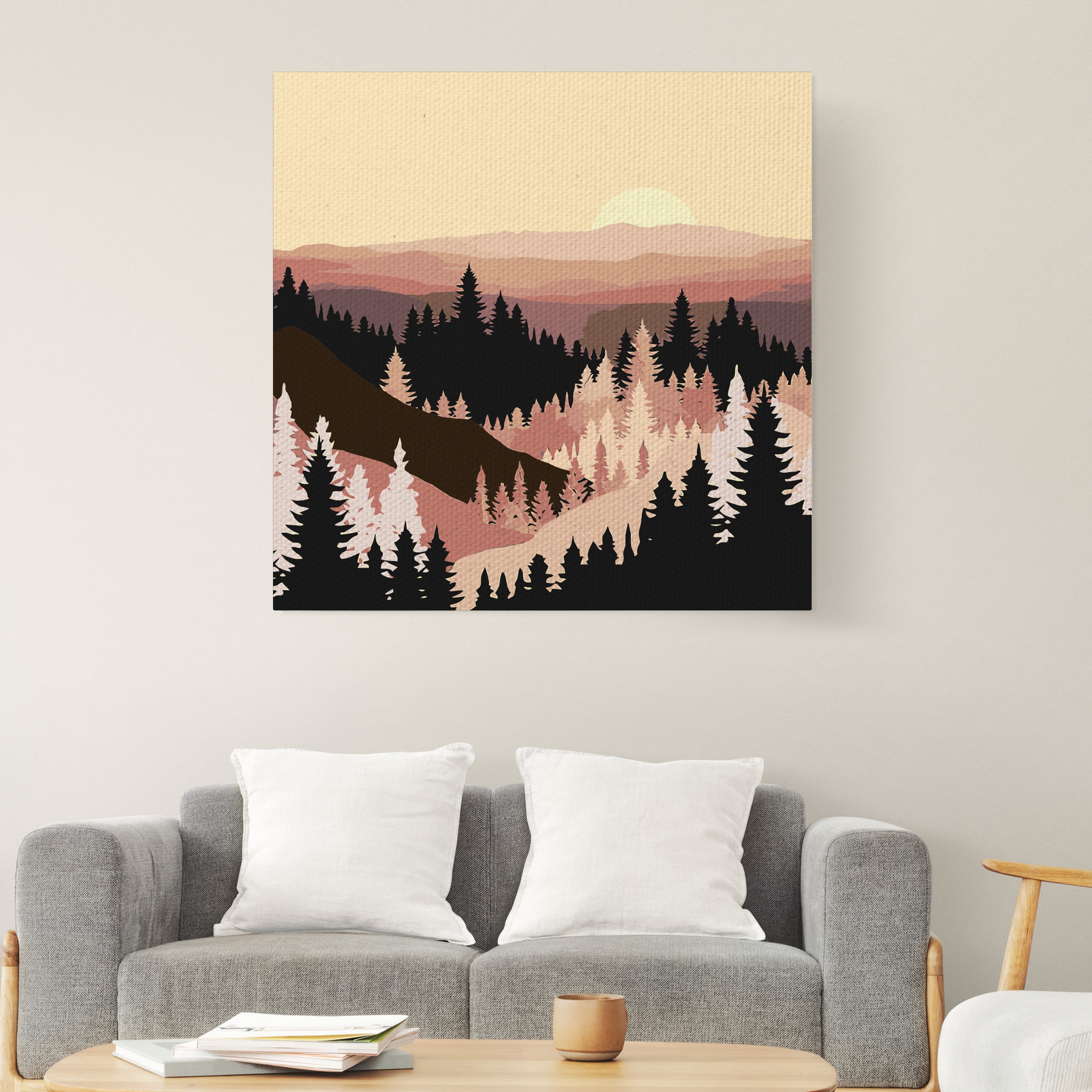 Les pri západe slnka