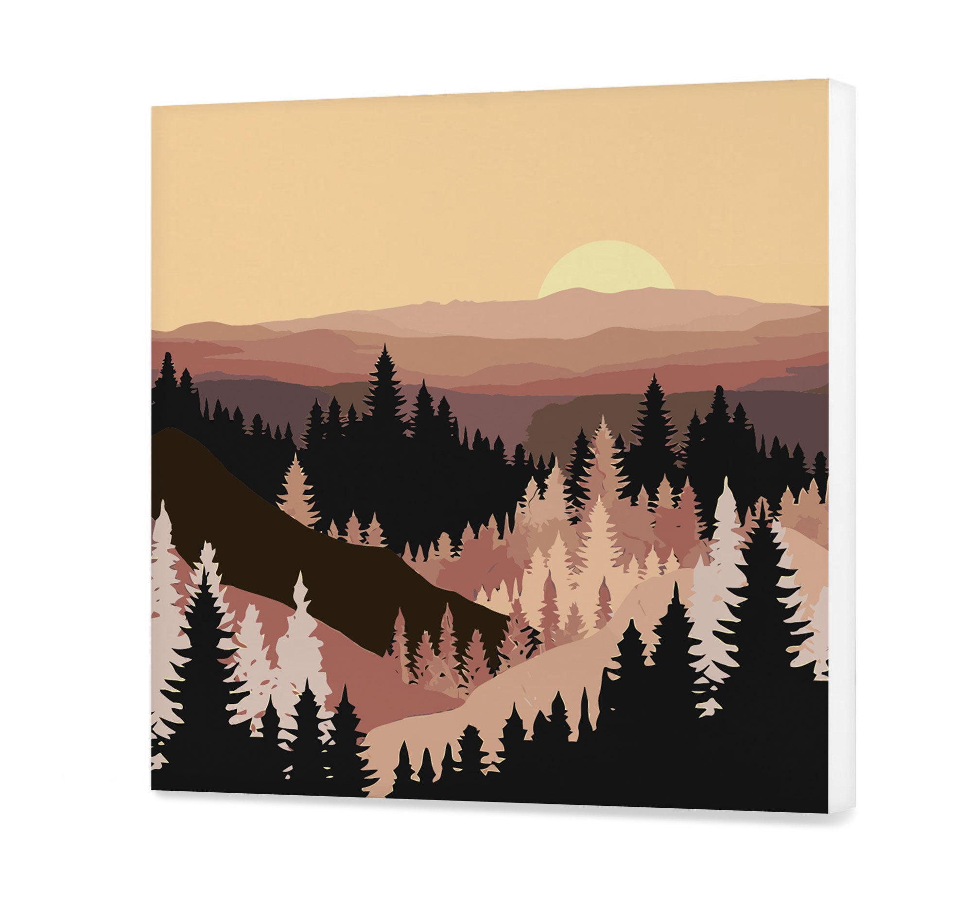 Les pri západe slnka