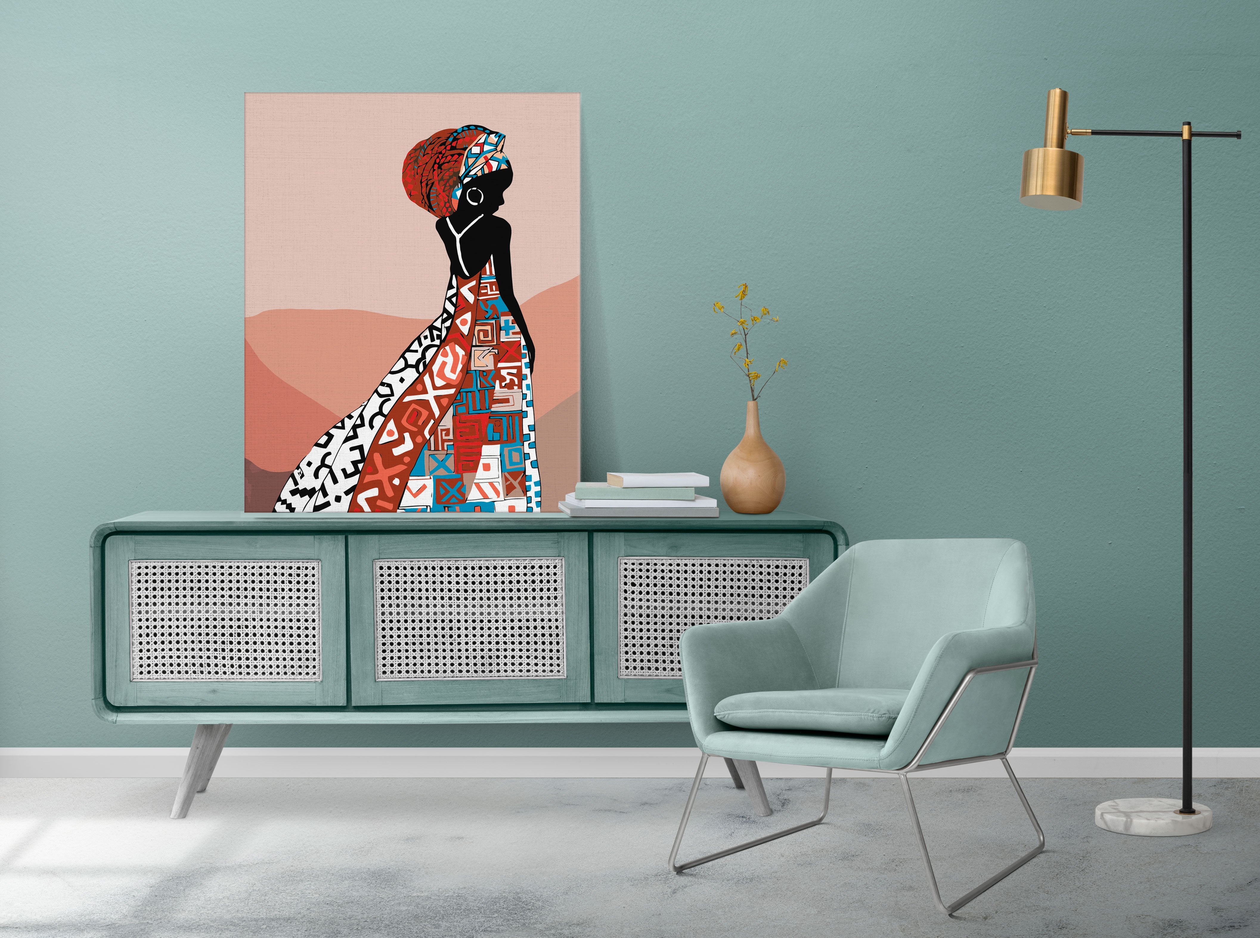 Africké Farebné Šaty (SC0628)