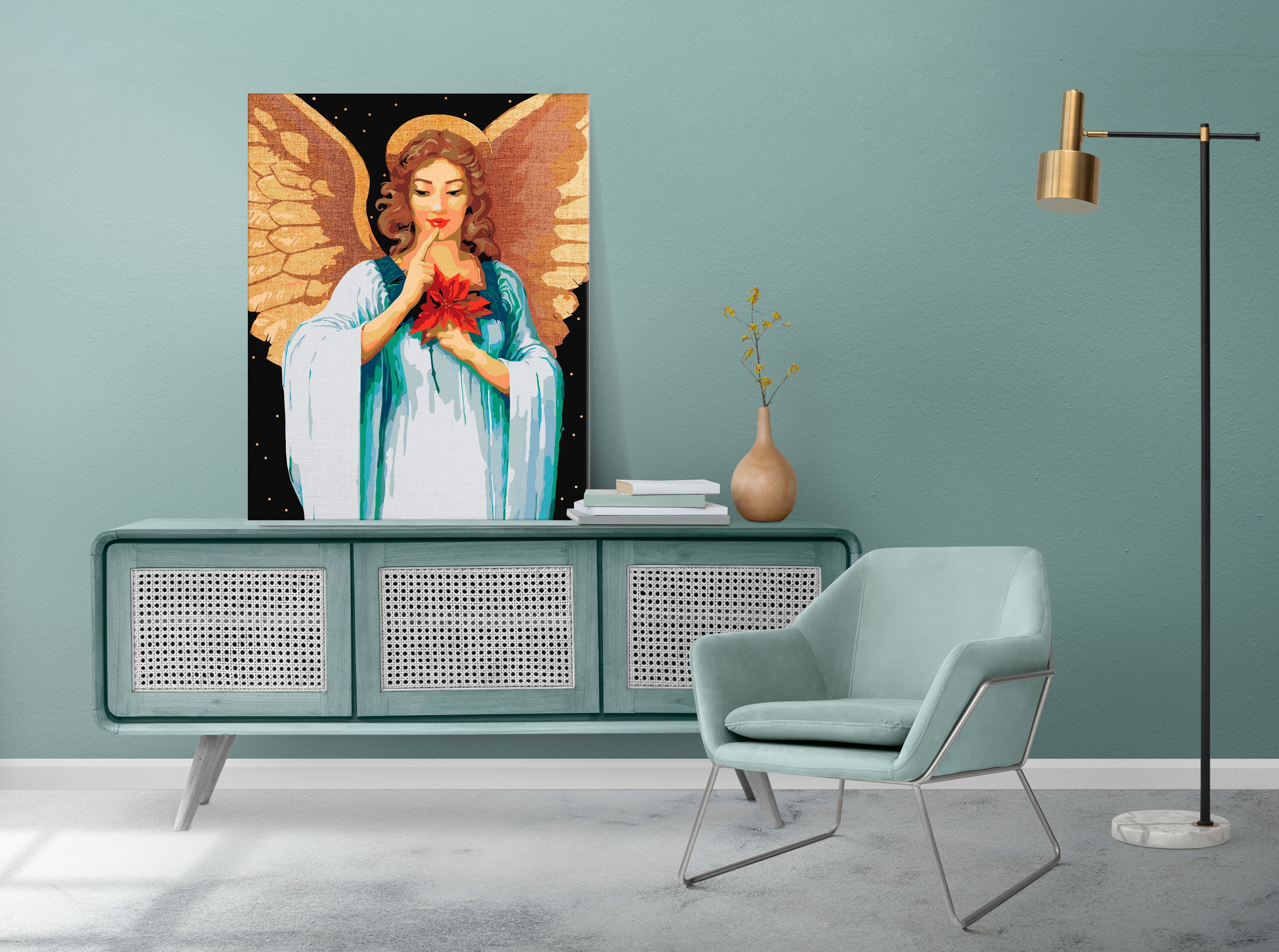 Anjel so zlatými krídlami (SC0658)