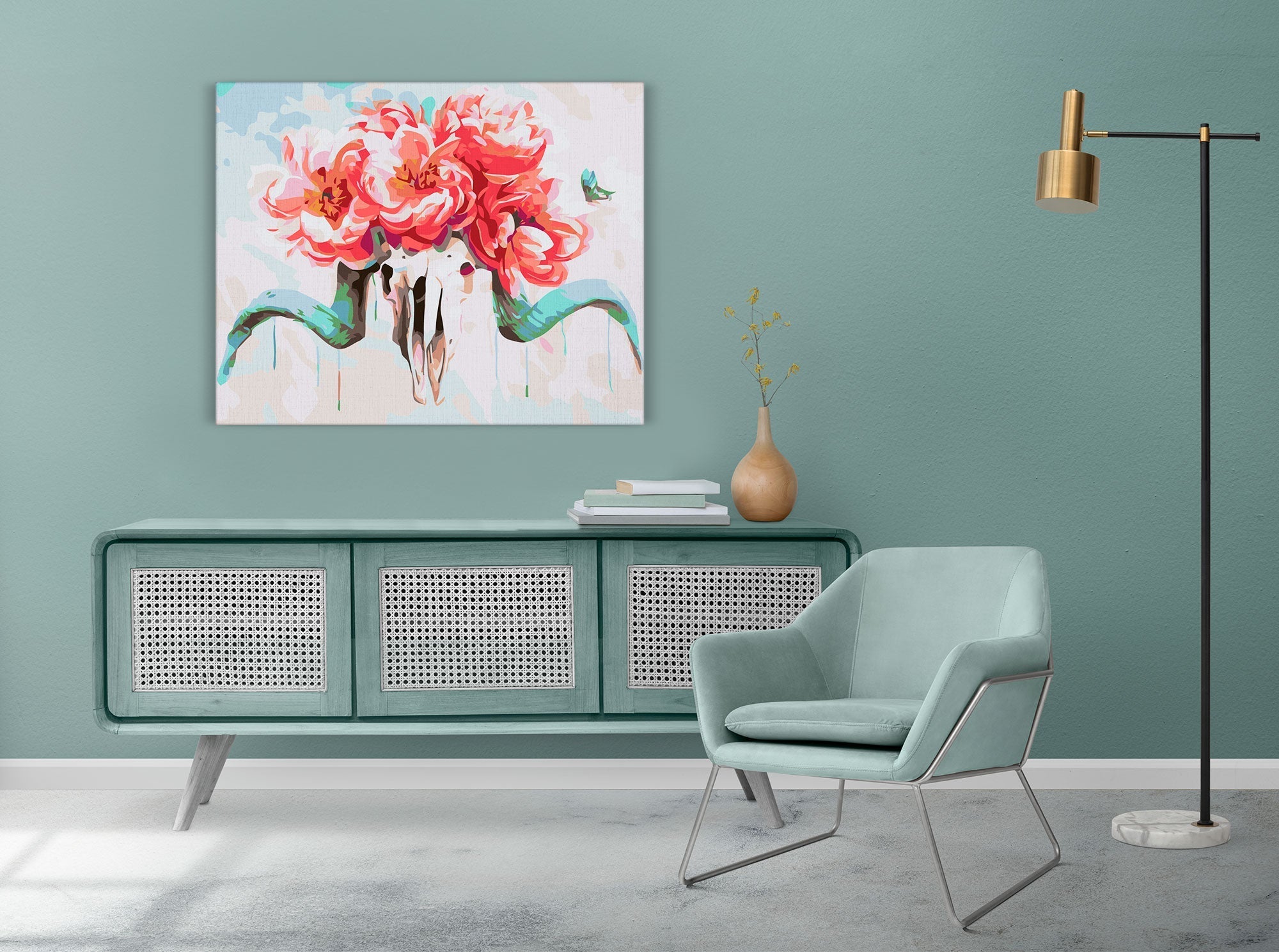 Lebka s kvetmi (SC0763)