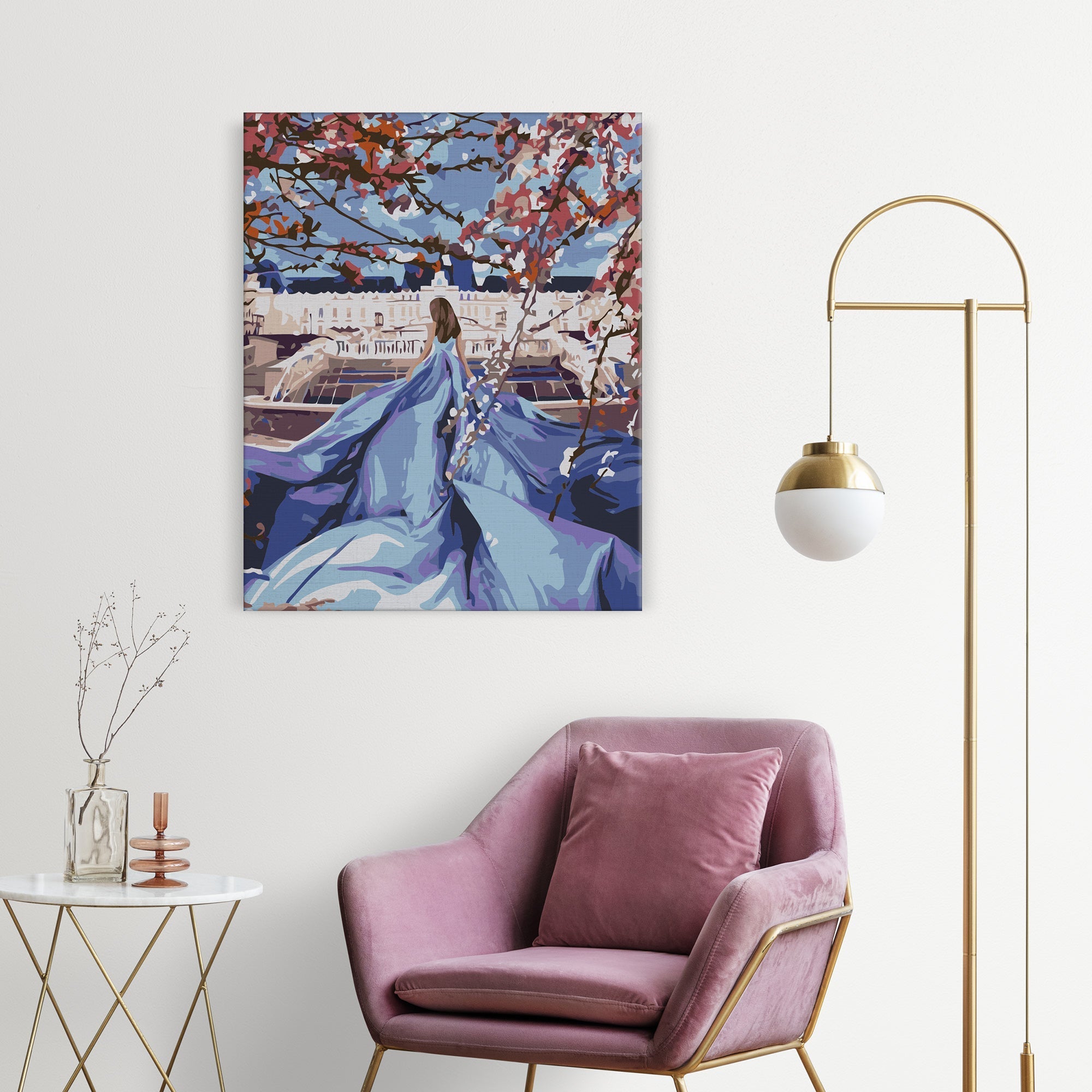 Dievča v modrých šatách (SC0733)