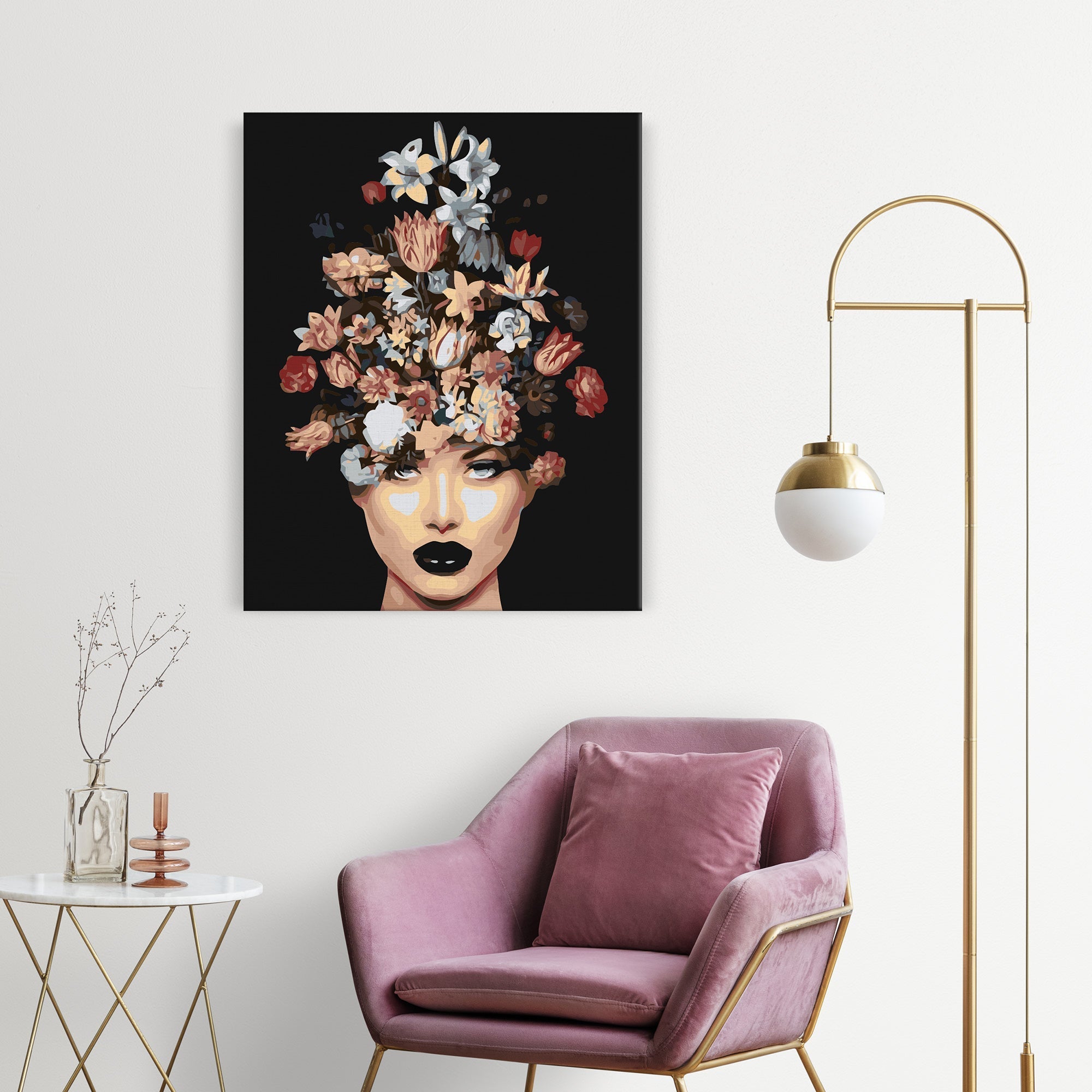 Žena s kvetinovým účesom (SC0769)